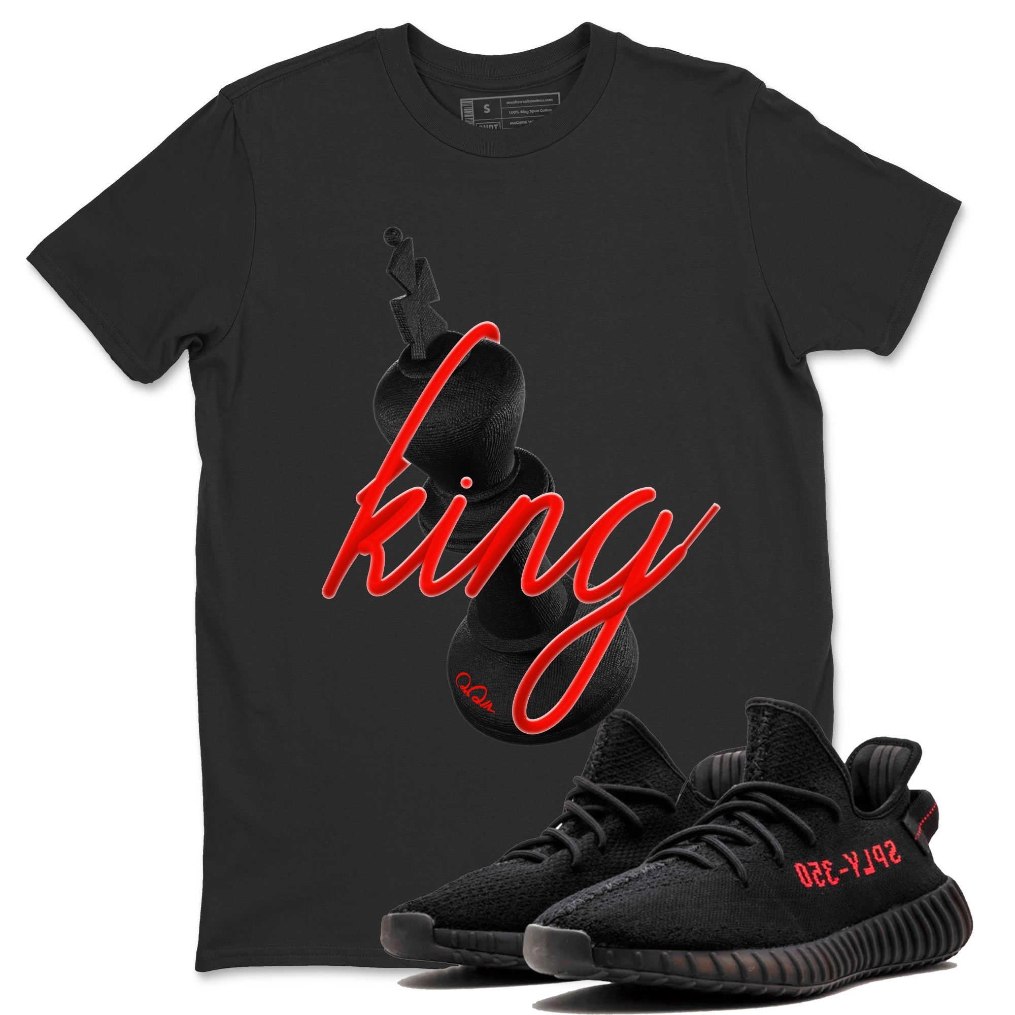 Yeezy 350 Bred shirt to match jordans 3D King Streetwear Sneaker Shirt Adidas Yeezy Boost V2 350 Bred Drip Gear Zone Sneaker Matching Clothing Unisex Black 1 T-Shirt