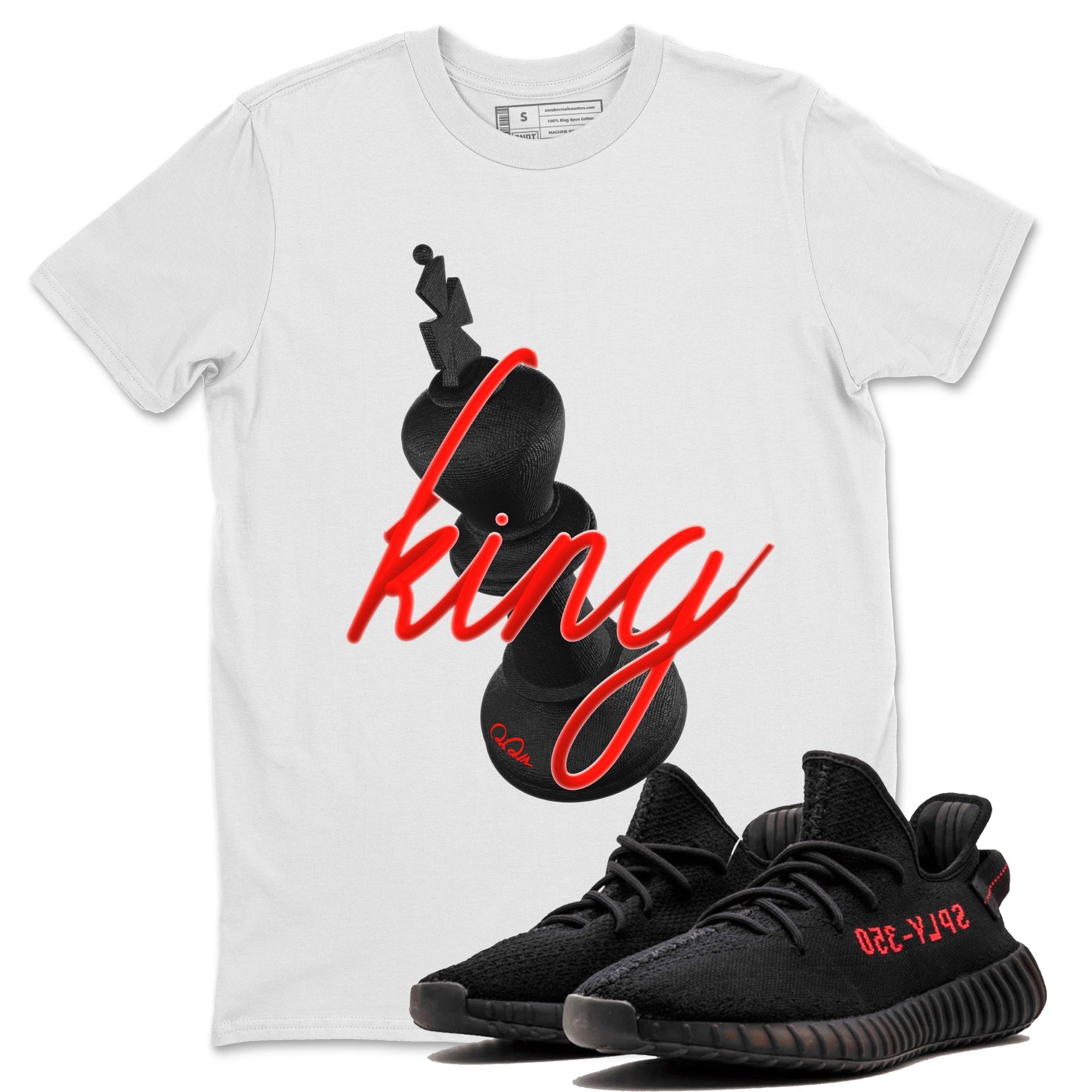 Yeezy 350 Bred shirt to match jordans 3D King Streetwear Sneaker Shirt Adidas Yeezy Boost V2 350 Bred Drip Gear Zone Sneaker Matching Clothing Unisex White 1 T-Shirt