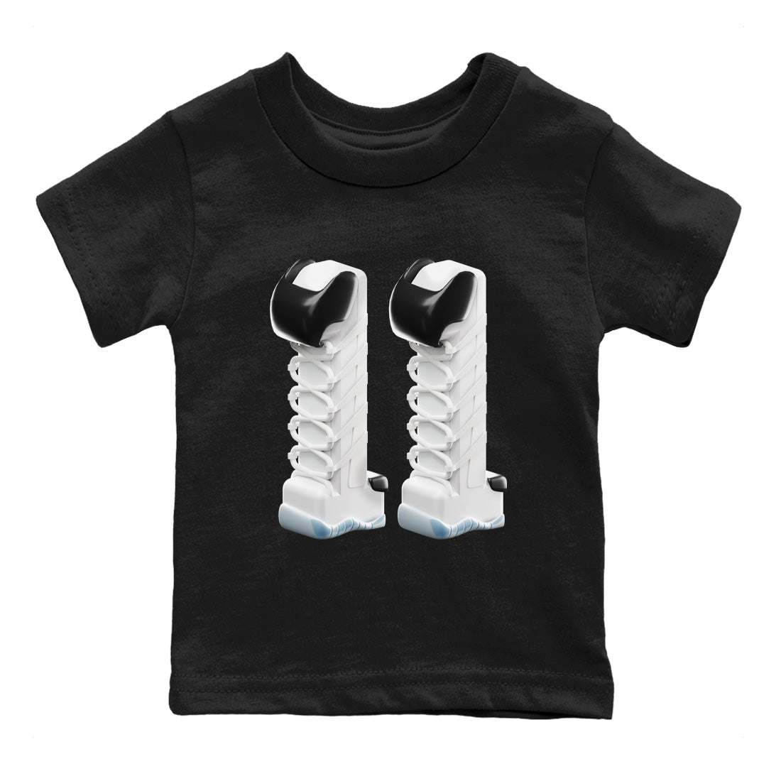 Air Jordan 11 Concord Shirt To Match Jordans 3D Number 11 Sneaker Tees Air Jordan 11 Concord Drip Gear Zone Sneaker Matching Clothing Kids Shirts