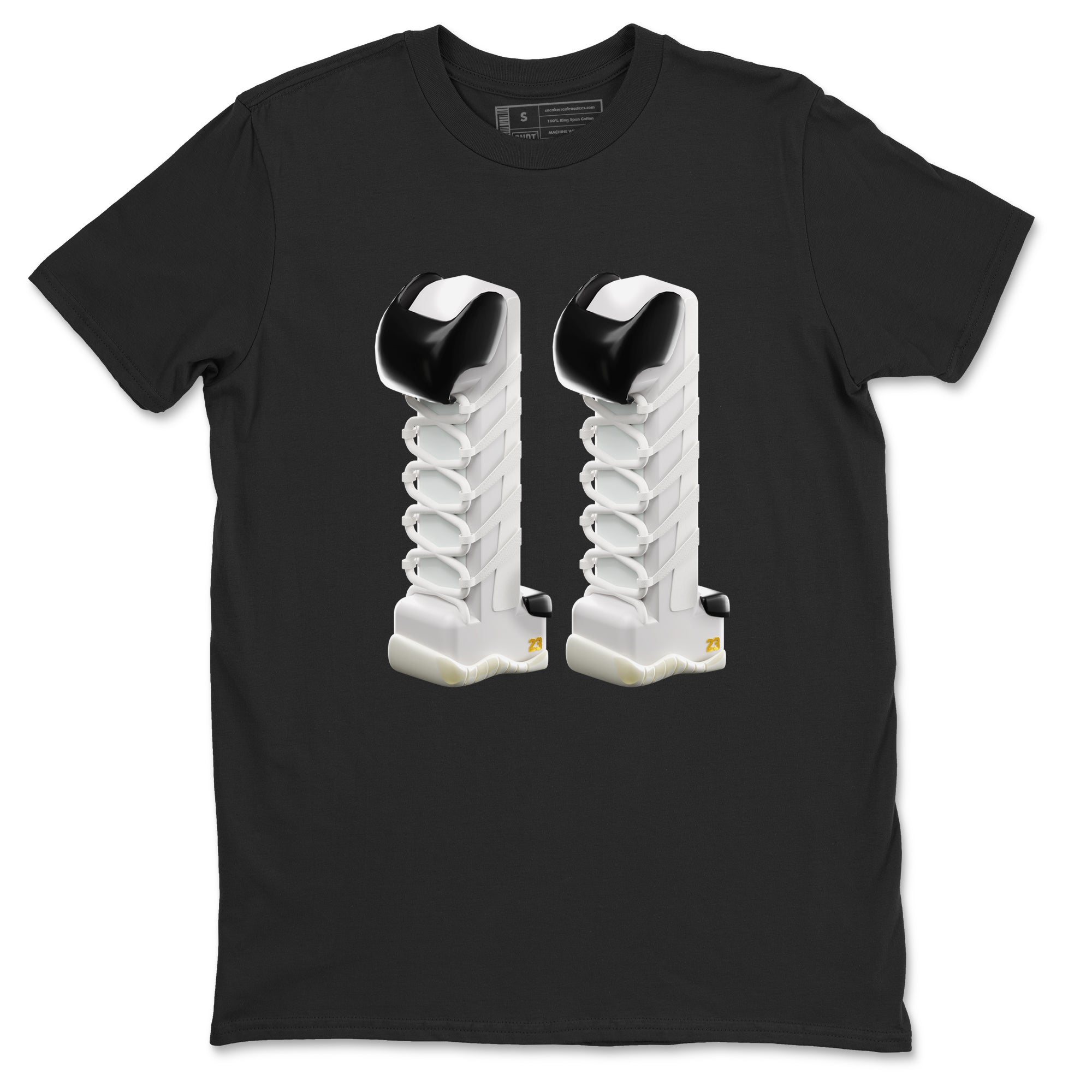 11s Gratitude shirt to match jordans 3D Number 11 sneaker tees Air Jordan 11 Gratitude Drip Gear Zone Unisex Black 2 T-Shirt