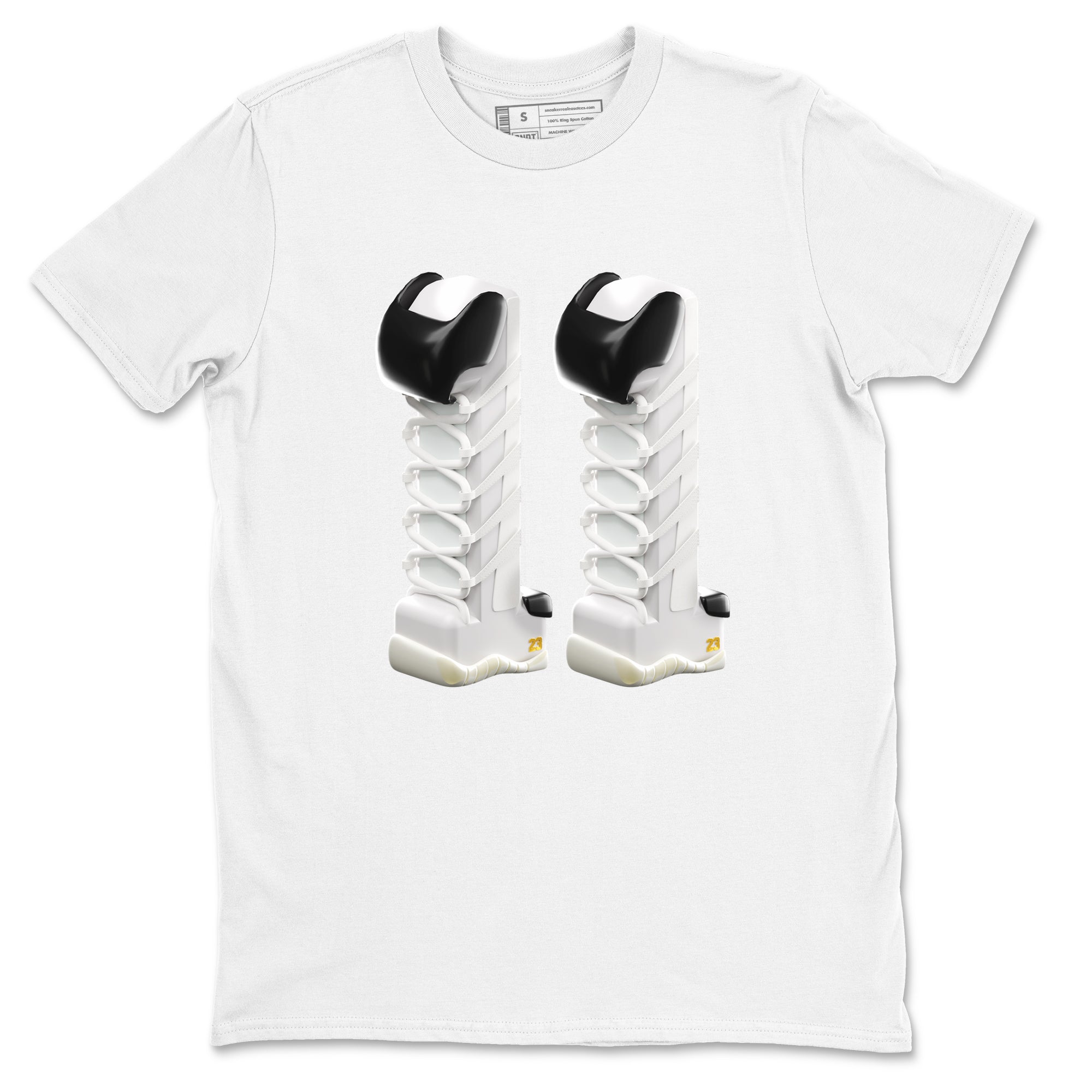 11s Gratitude shirt to match jordans 3D Number 11 sneaker tees Air Jordan 11 Gratitude Drip Gear Zone Unisex White 2 T-Shirt
