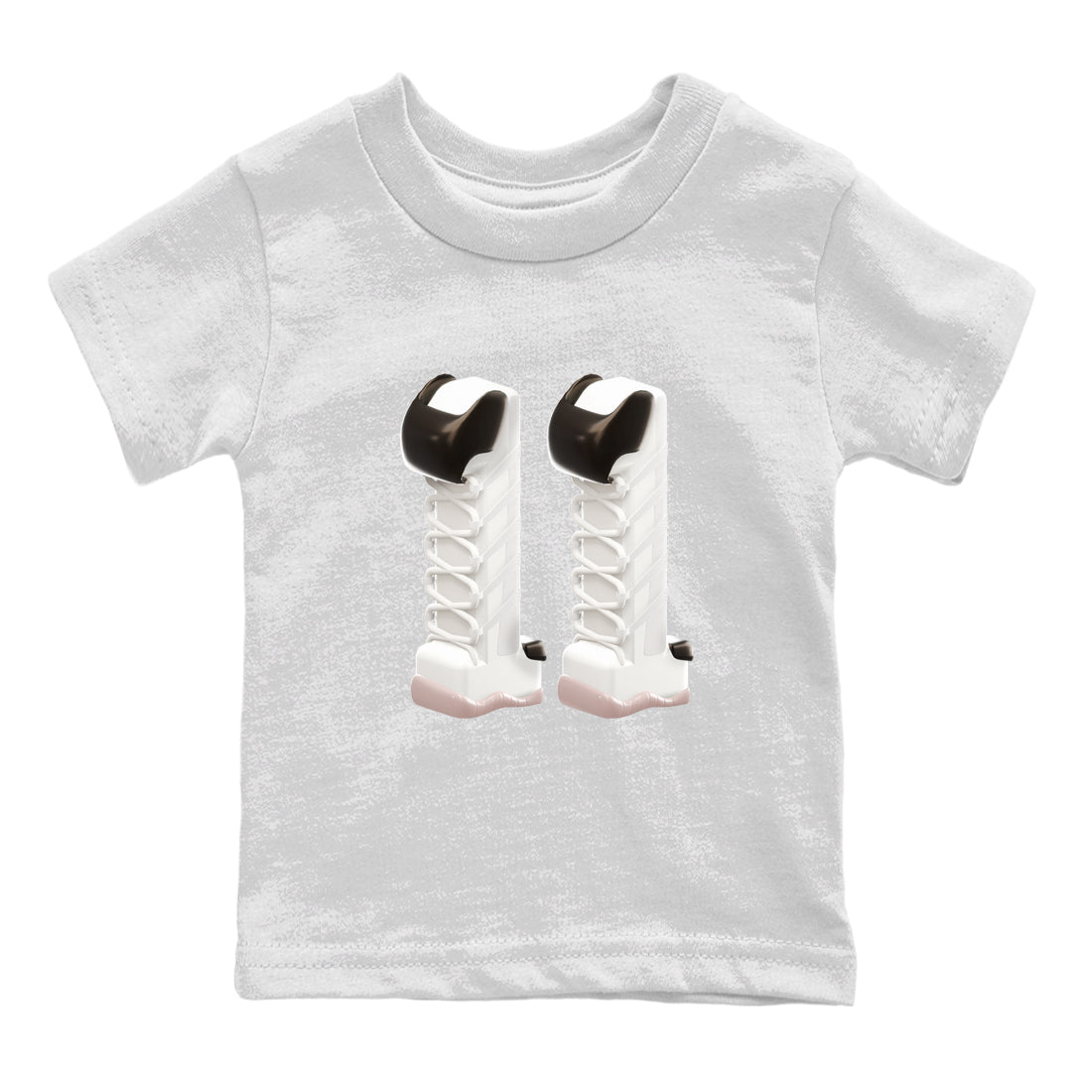 Air Jordan 11 Neapolitan shirt to match jordans 3D Number 11 sneaker matching t-shirts and clothing AJ11 Neapolitan Drip Gear Zone Youth Kids Toddler White 2 T-Shirt