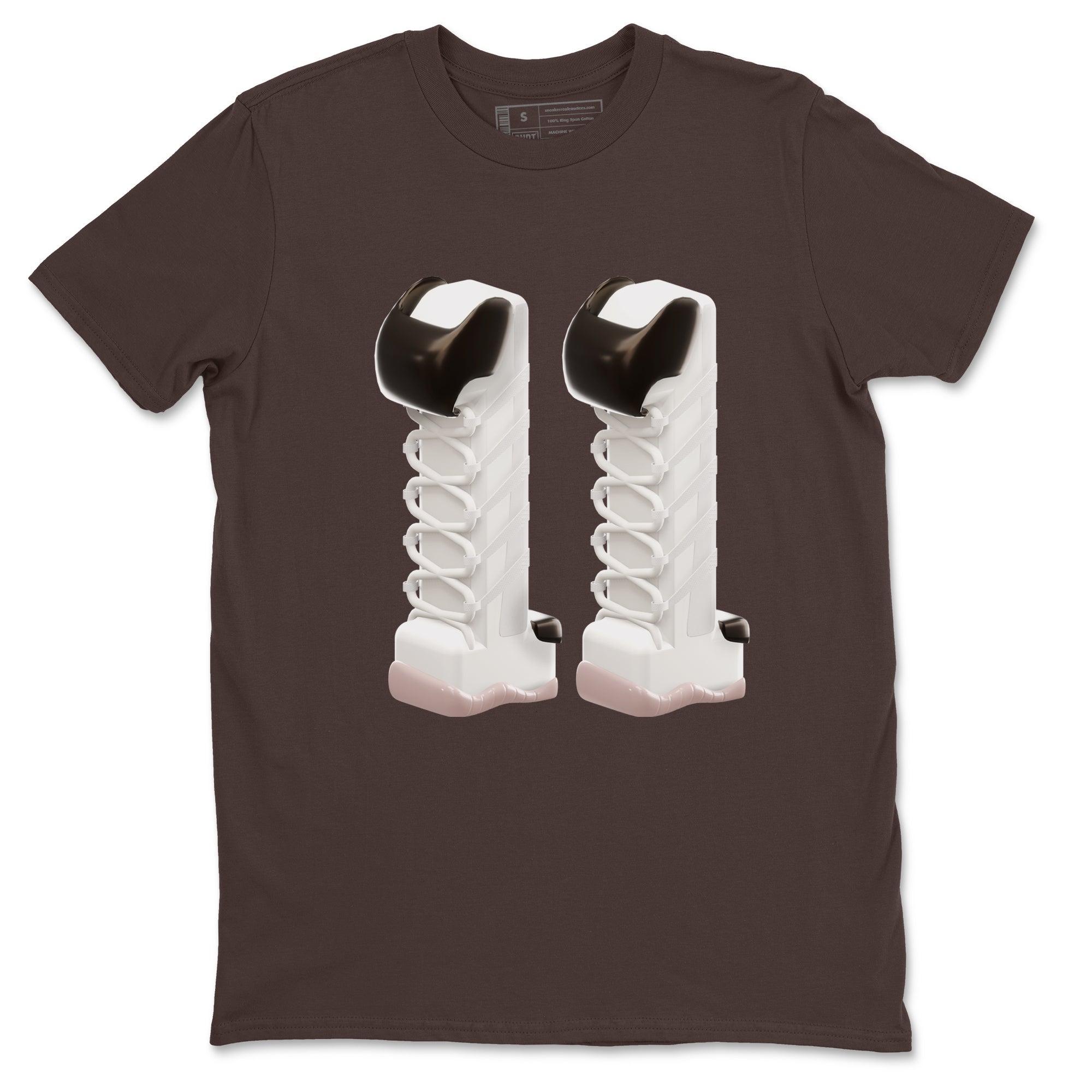 Air Jordan 11 Neapolitan shirt to match jordans 3D Number 11 sneaker matching t-shirts and clothing AJ11 Neapolitan Drip Gear Zone Cotton Casual Unisex Dark Chocolate 2 T-Shirt