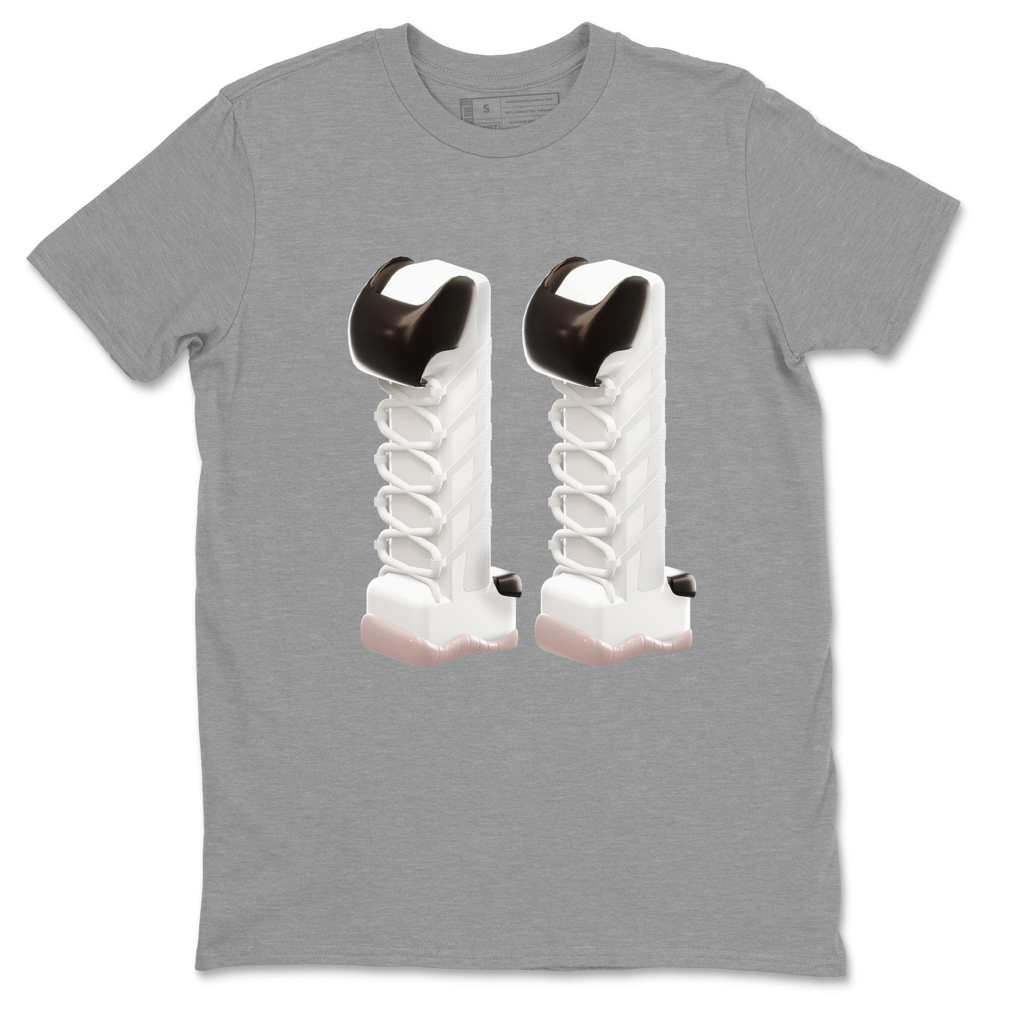 Air Jordan 11 Neapolitan shirt to match jordans 3D Number 11 sneaker matching t-shirts and clothing AJ11 Neapolitan Drip Gear Zone Cotton Casual Unisex Heather Grey 2 T-Shirt