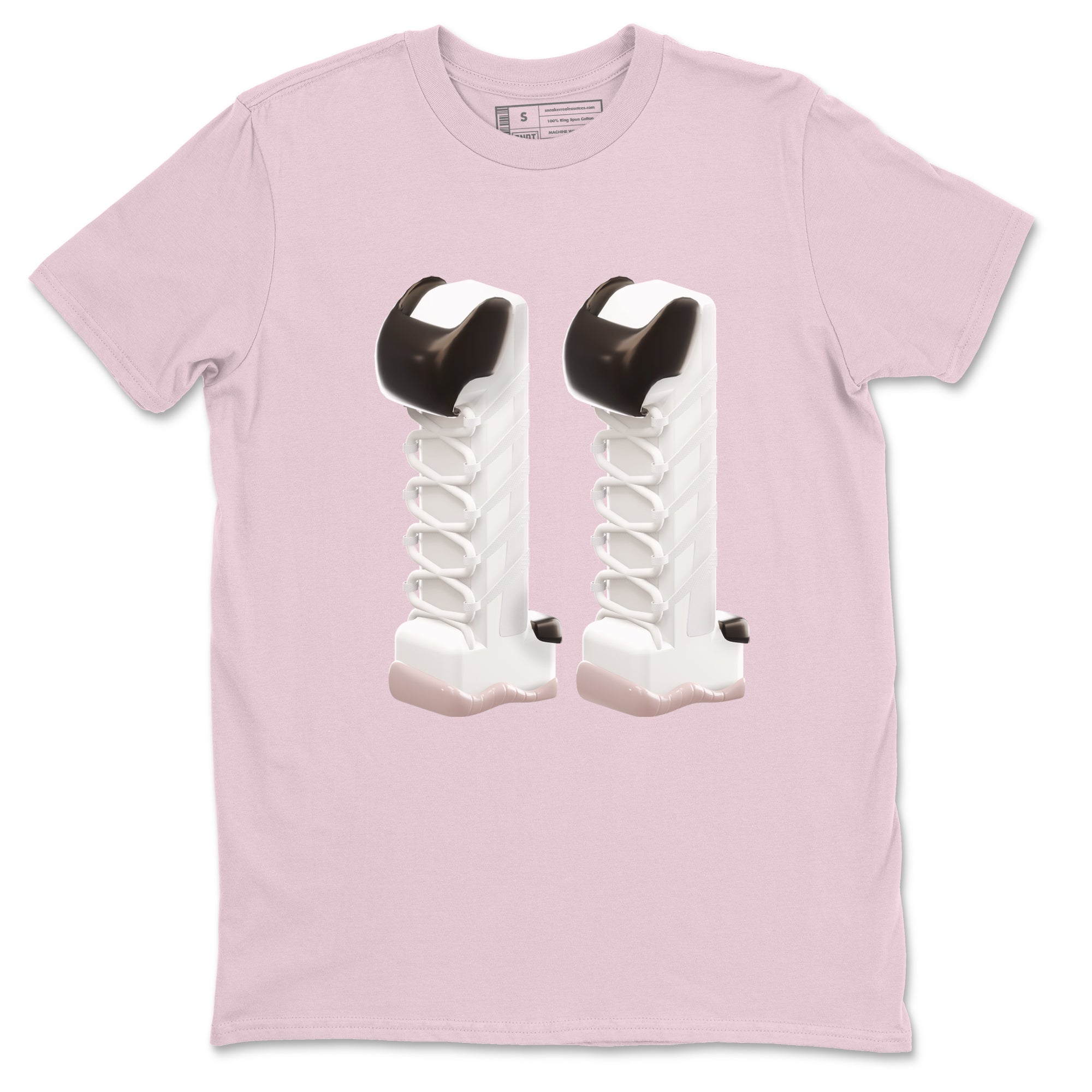 Air Jordan 11 Neapolitan shirt to match jordans 3D Number 11 sneaker matching t-shirts and clothing AJ11 Neapolitan Drip Gear Zone Cotton Casual Unisex Pink 2 T-Shirt
