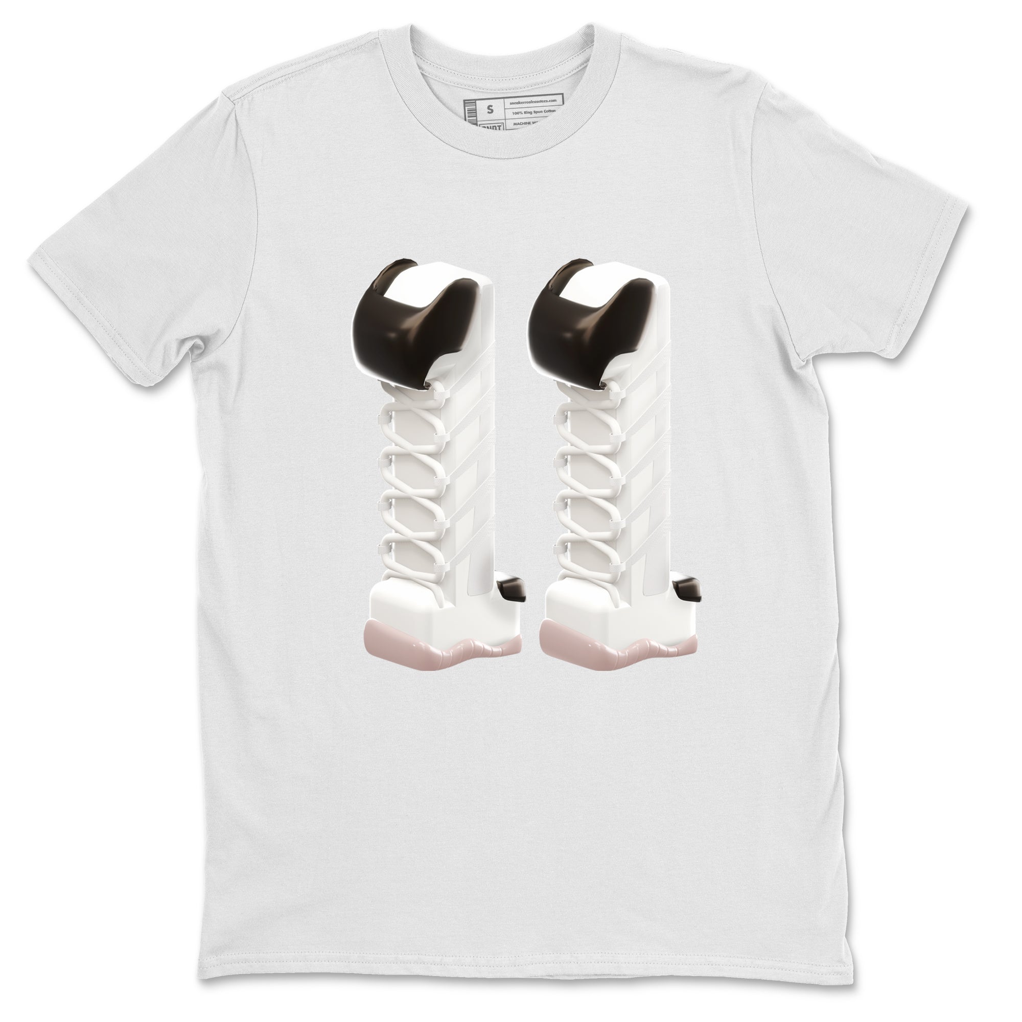 Air Jordan 11 Neapolitan shirt to match jordans 3D Number 11 sneaker matching t-shirts and clothing AJ11 Neapolitan Drip Gear Zone Cotton Casual Unisex White 2 T-Shirt