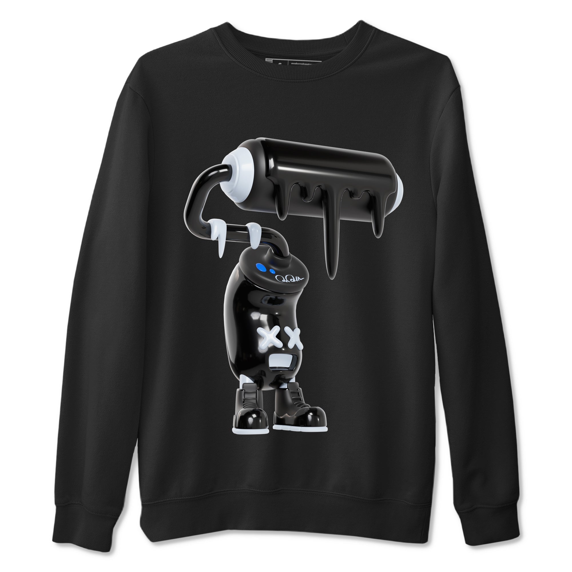 Air Jordan 11 Space shirt to match jordans 3D Paint Roller sneaker tees AJ11 Space Drip Gear Zone unisex cotton Black 2 crew neck shirt