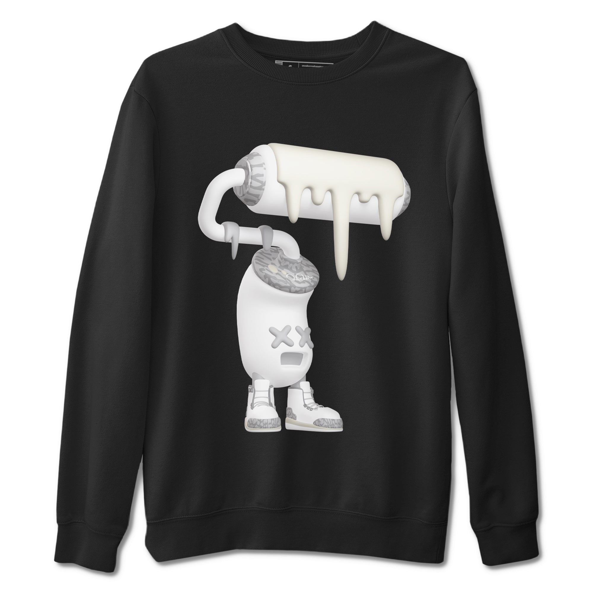 3s Ivory shirt to match jordans 3D Paint Roller sneaker tees Air Jordan 3 Ivory Drip Gear Zone unisex cotton Black 2 crew neck shirt