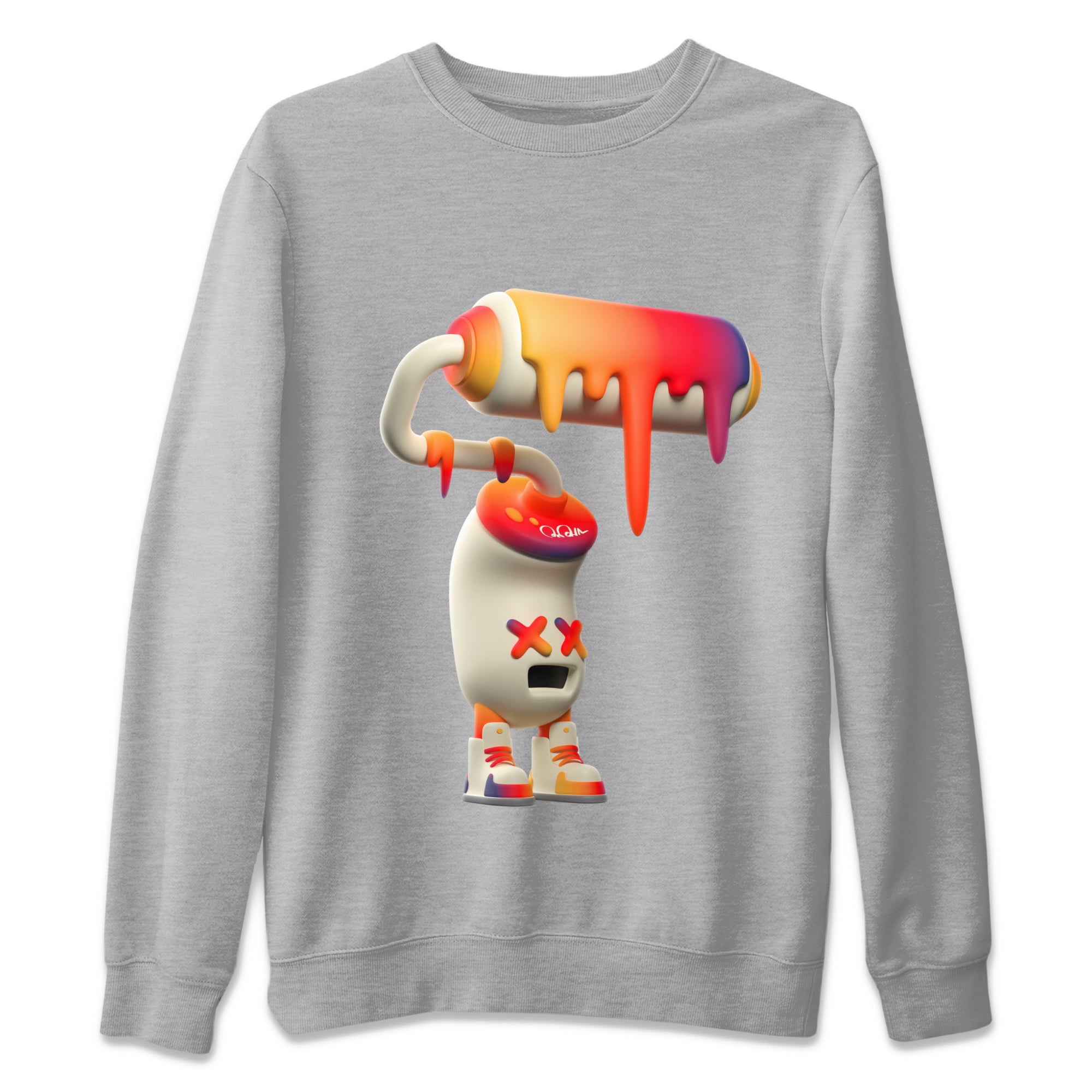 Air Jordan 3 J Balvin shirt to match jordans 3D Paint Roller Streetwear Sneaker Shirt AJ3 Balvin  Drip Gear Zone Sneaker Matching Clothing LGBTQ Gay Pride T-Shirt Unisex Heather Grey 2 T-Shirt