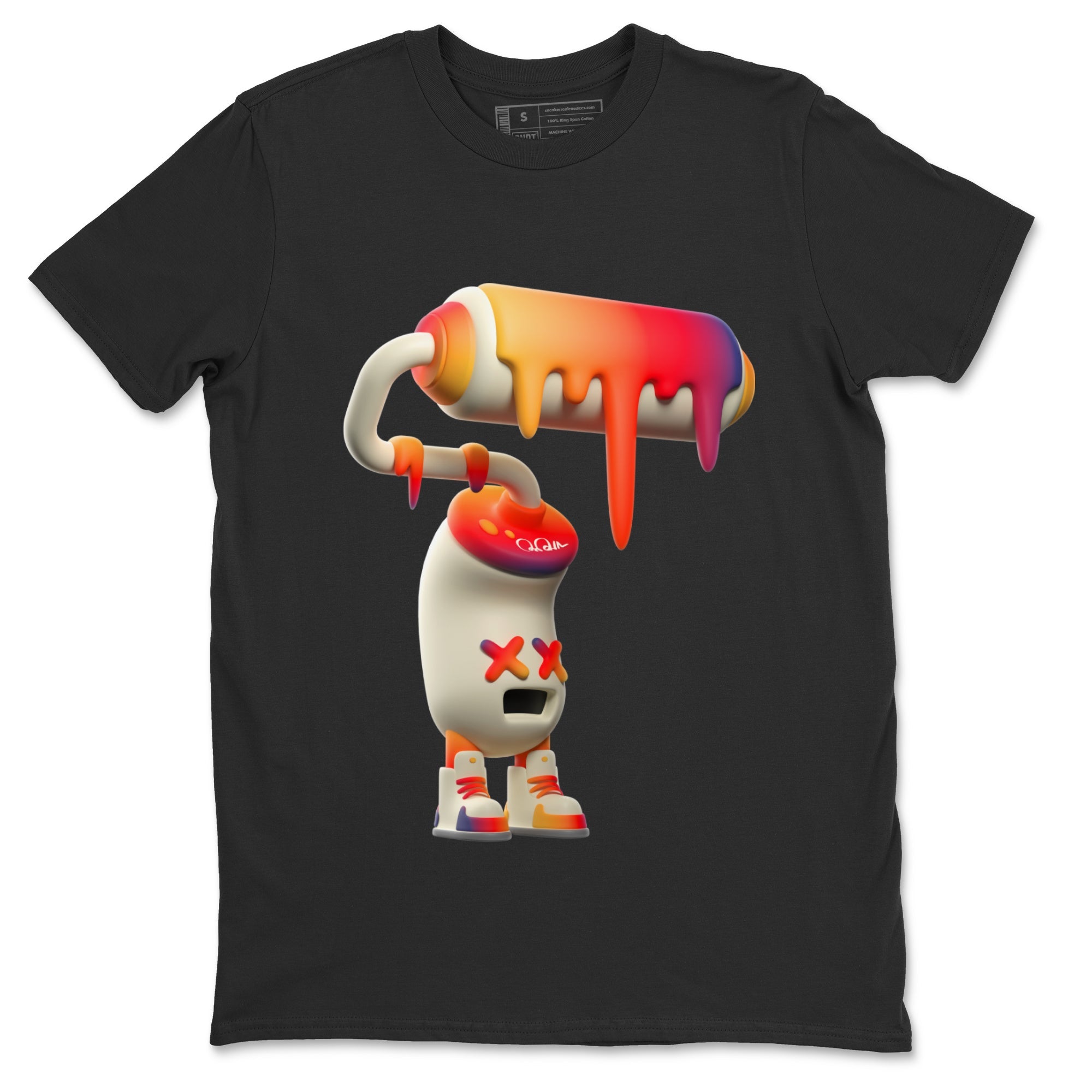 Air Jordan 3 J Balvin shirt to match jordans 3D Paint Roller Streetwear Sneaker Shirt AJ3 Balvin  Drip Gear Zone Sneaker Matching Clothing LGBTQ Gay Pride T-Shirt Unisex Black 2 T-Shirt