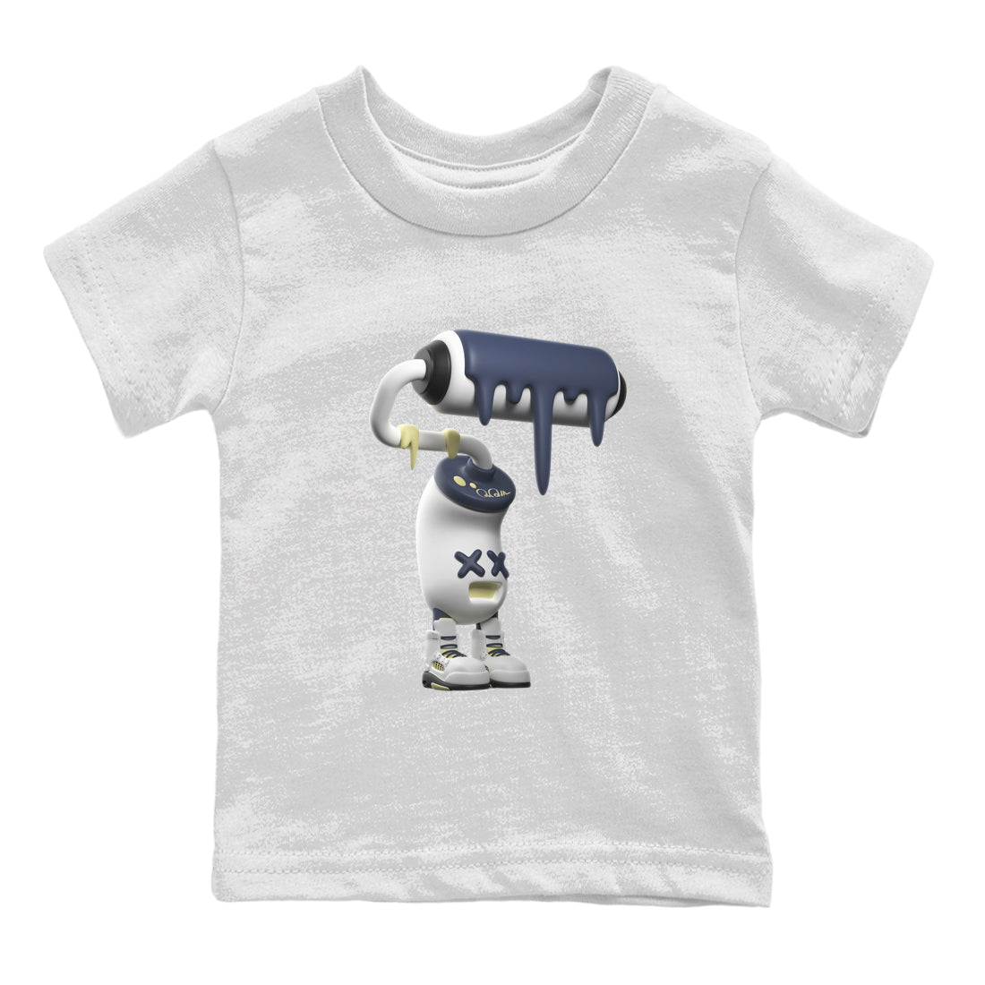Air Jordan 5 A Ma Maniere x Photon Dust shirt to match jordans 3D Paint Roller sneaker tees Jordan 5 A Ma Maniere "Dawn" Drip Gear Zone Baby Toddler White 2 T-Shirt