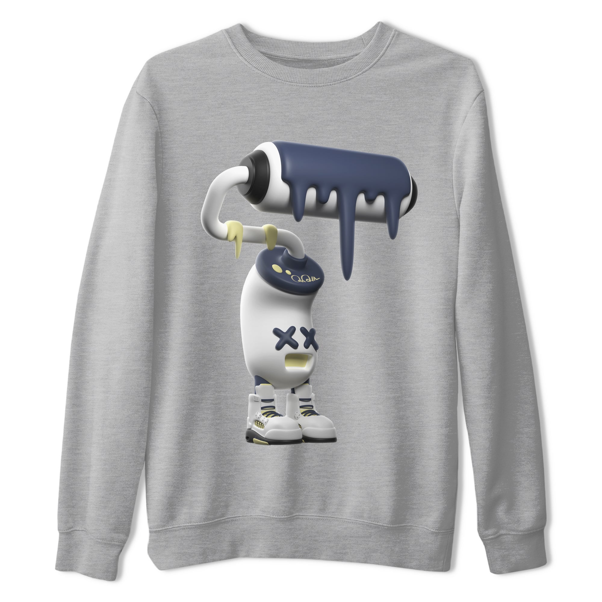 Air Jordan 5 A Ma Maniere x Photon Dust shirt to match jordans 3D Paint Roller sneaker tees Jordan 5 A Ma Maniere "Dawn" Drip Gear Zone Unisex Heather Grey 2 T-Shirt