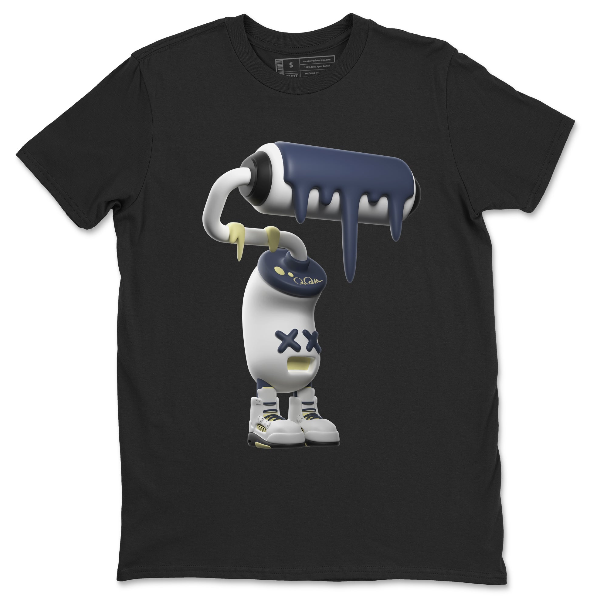 Air Jordan 5 A Ma Maniere x Photon Dust shirt to match jordans 3D Paint Roller sneaker tees Jordan 5 A Ma Maniere "Dawn" Drip Gear Zone Unisex Black 2 T-Shirt