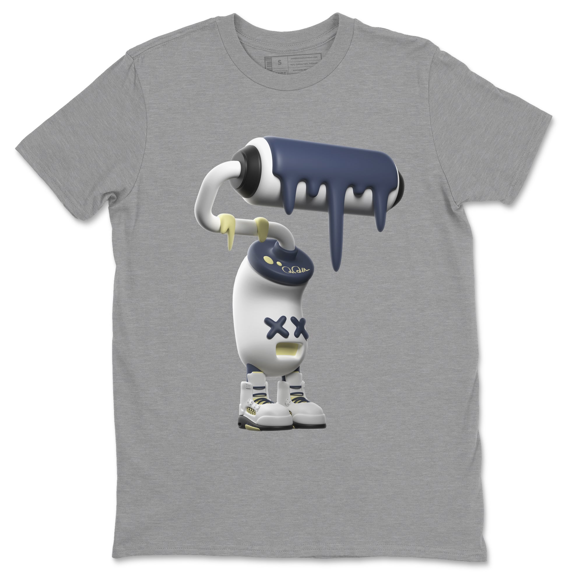 Air Jordan 5 A Ma Maniere x Photon Dust shirt to match jordans 3D Paint Roller sneaker tees Jordan 5 A Ma Maniere "Dawn" Drip Gear Zone Unisex Heather Grey 2 T-Shirt