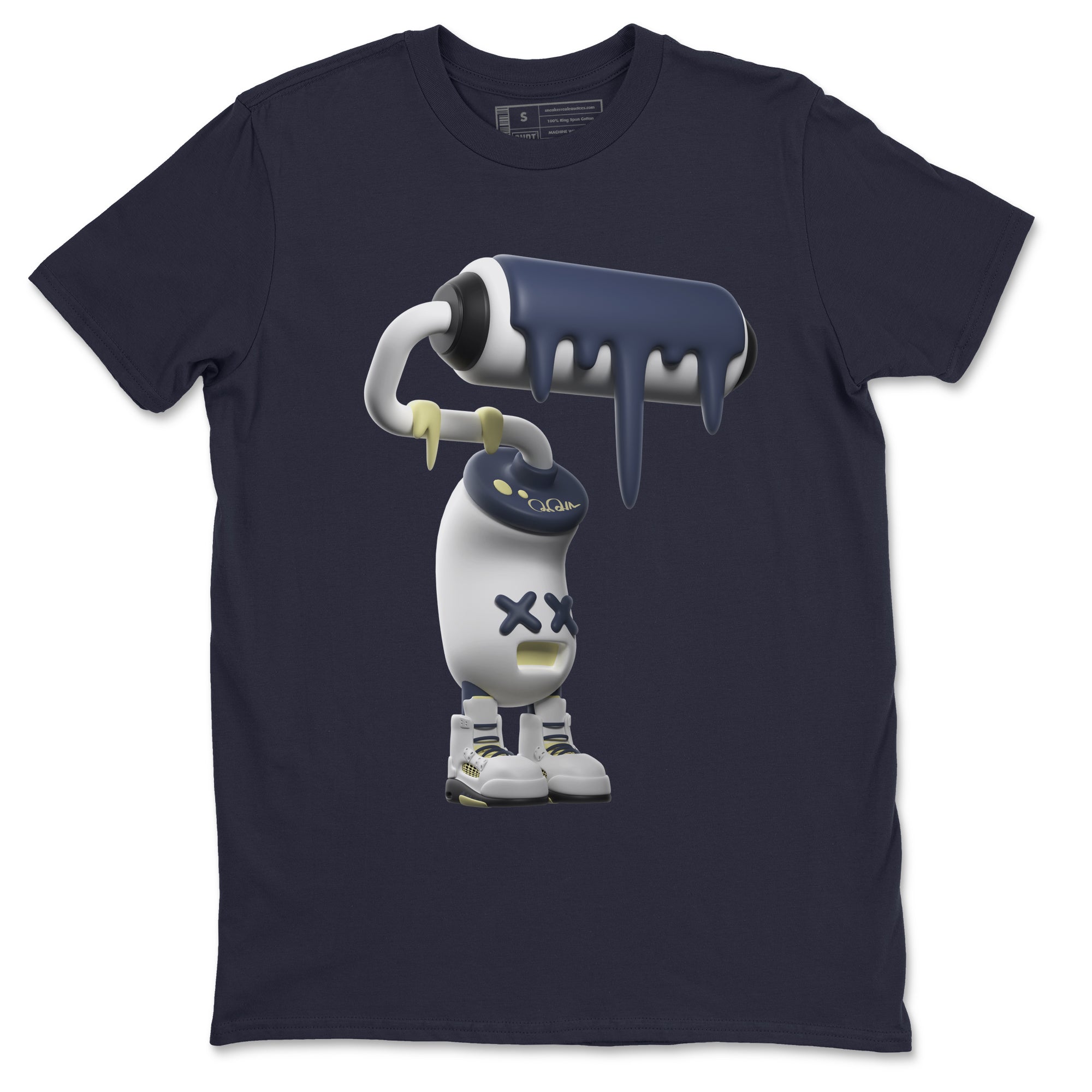 Air Jordan 5 A Ma Maniere x Photon Dust shirt to match jordans 3D Paint Roller sneaker tees Jordan 5 A Ma Maniere "Dawn" Drip Gear Zone Unisex Navy 2 T-Shirt