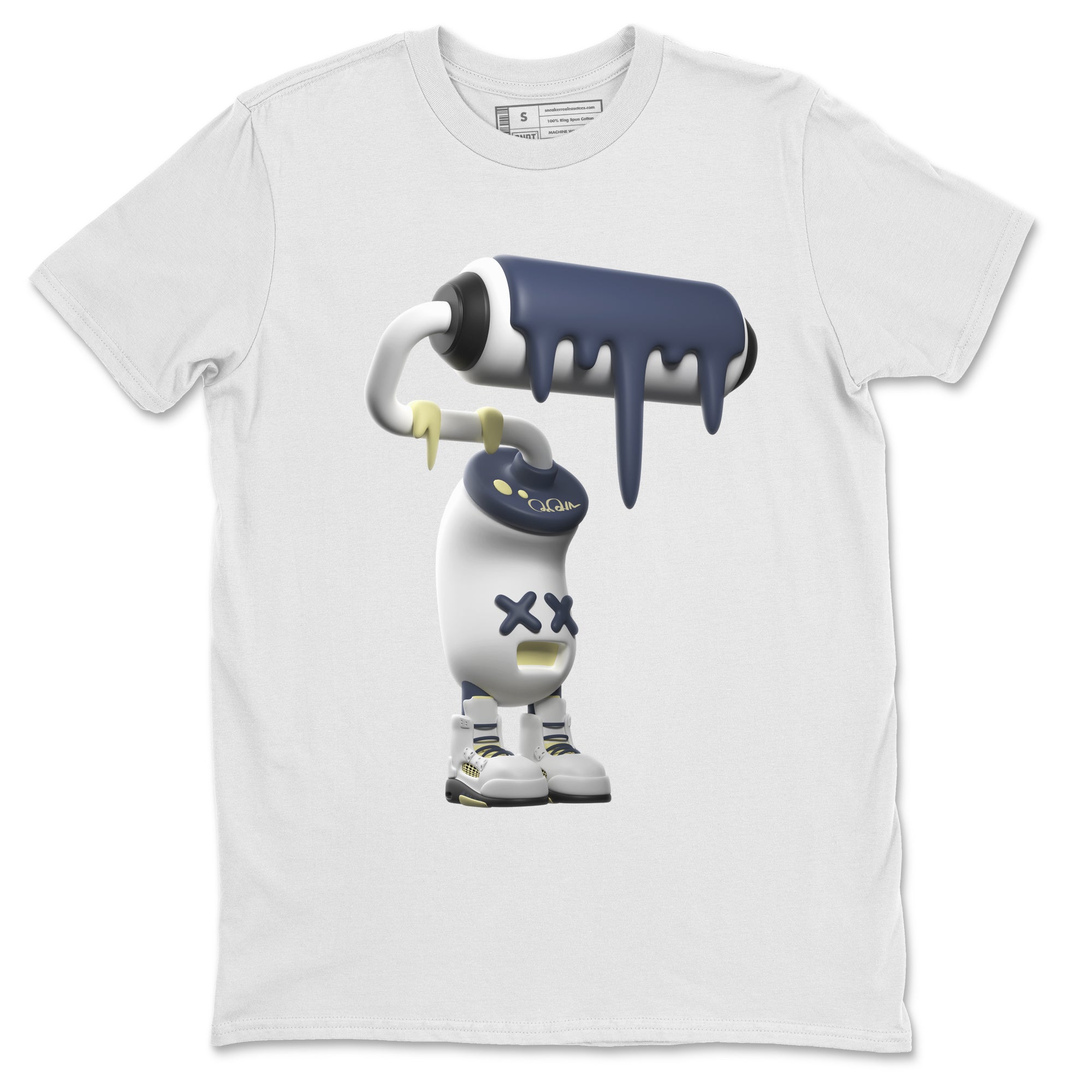 Air Jordan 5 A Ma Maniere x Photon Dust shirt to match jordans 3D Paint Roller sneaker tees Jordan 5 A Ma Maniere "Dawn" Drip Gear Zone Unisex White 2 T-Shirt