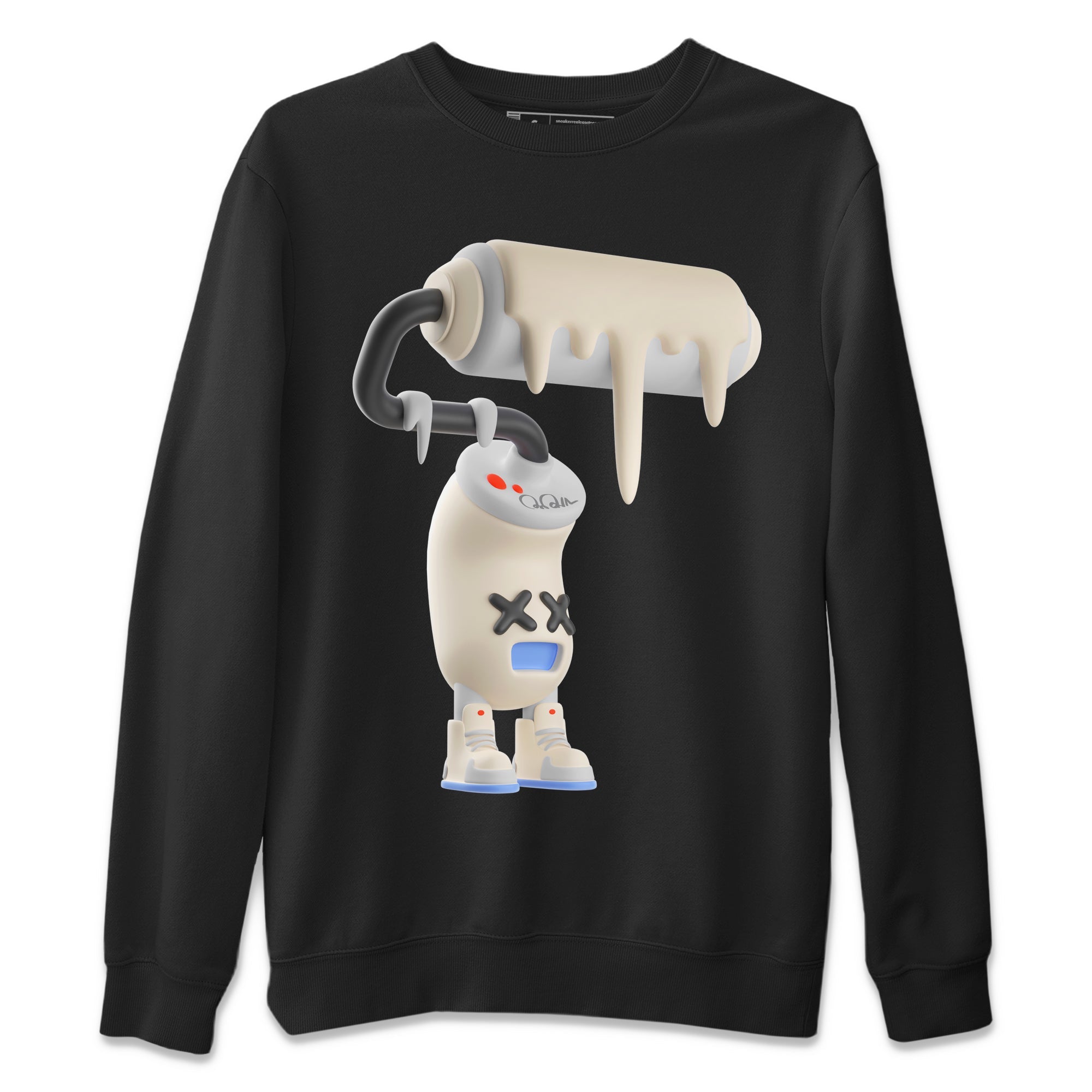 Air Jordan 5 Craft Sneaker Match Tees 3D Paint Roller Streetwear Sneaker Shirt AJ5 SE Craft Sneaker Release Tees Unisex Shirts Black 2