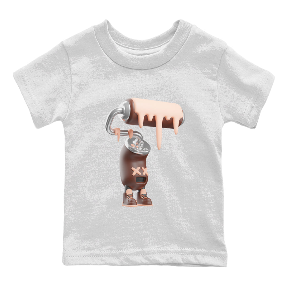 Air More Uptempo Valentines Day Shirt To Match Jordans 3D Paint Roller Sneaker Tees Nike Uptempo Valentines Day Drip Gear Zone Sneaker Matching Clothing Kids Shirts White 2