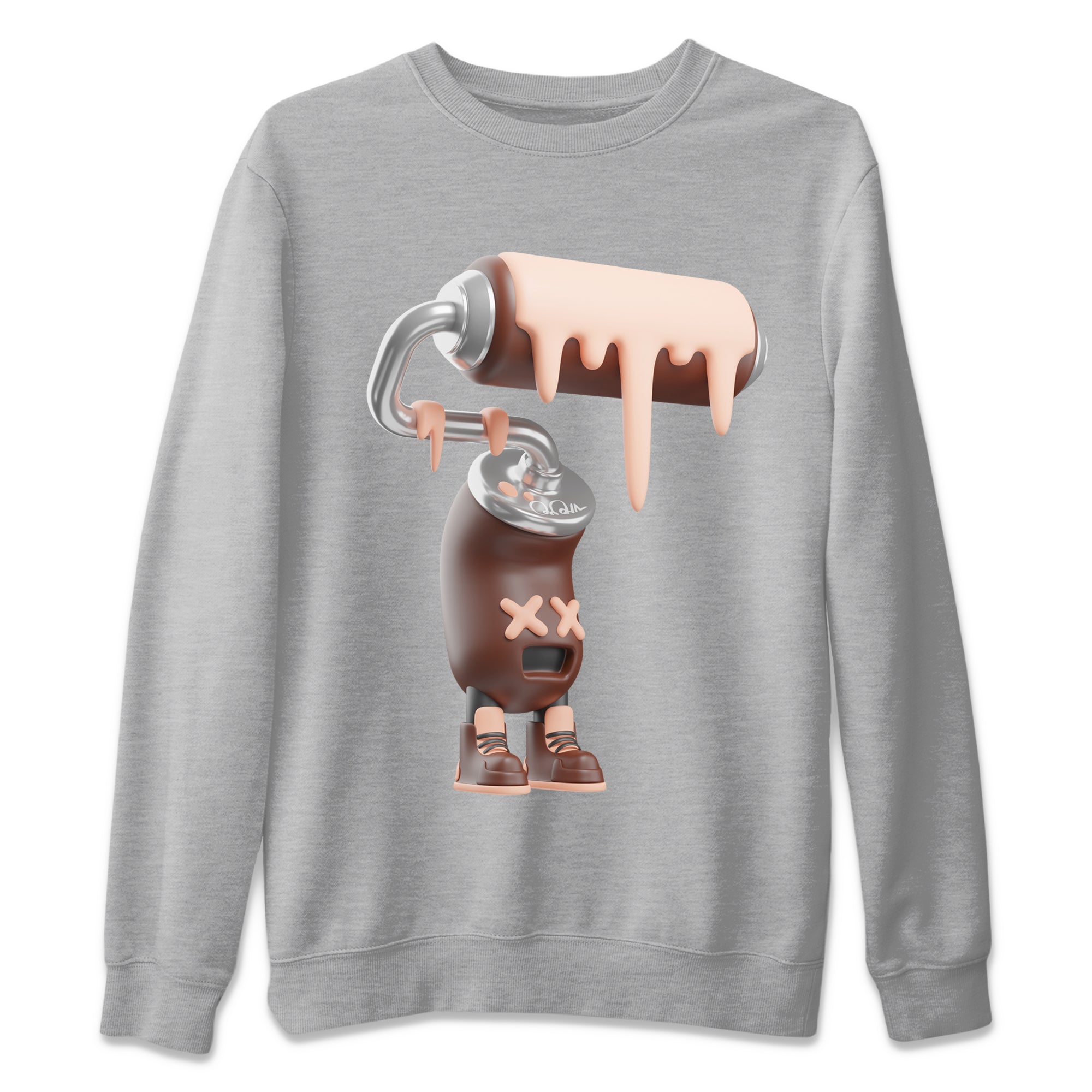 Air More Uptempo Valentines Day Shirt To Match Jordans 3D Paint Roller Sneaker Tees Nike Uptempo Valentines Day Drip Gear Zone Sneaker Matching Clothing Unisex Shirts Heather Grey 2