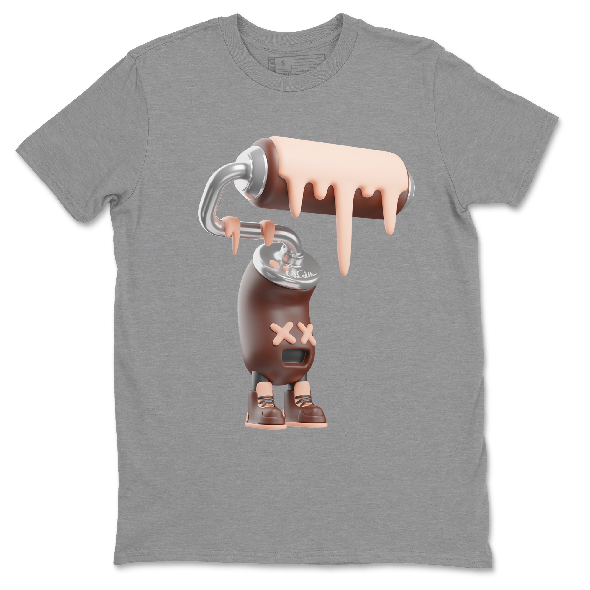 Air More Uptempo Valentines Day Shirt To Match Jordans 3D Paint Roller Sneaker Tees Nike Uptempo Valentines Day Drip Gear Zone Sneaker Matching Clothing Unisex Shirts Heather Grey 2