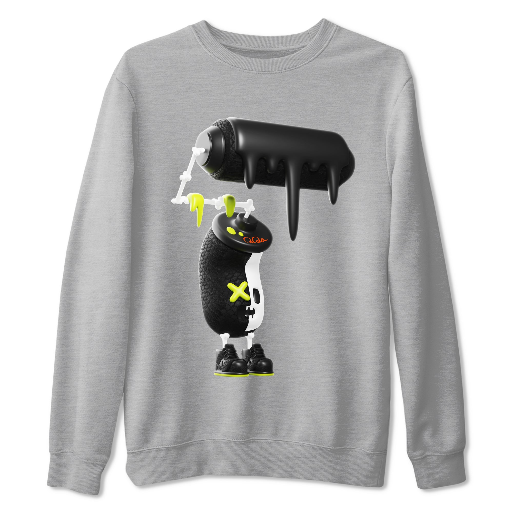 Dunk Halloween shirt to match jordans 3D Paint Roller sneaker tees halloween horror nights Nike Dunk Halloween Drip Gear Zone Unisex Crew Neck Tee Heather Grey 2 T-Shirt
