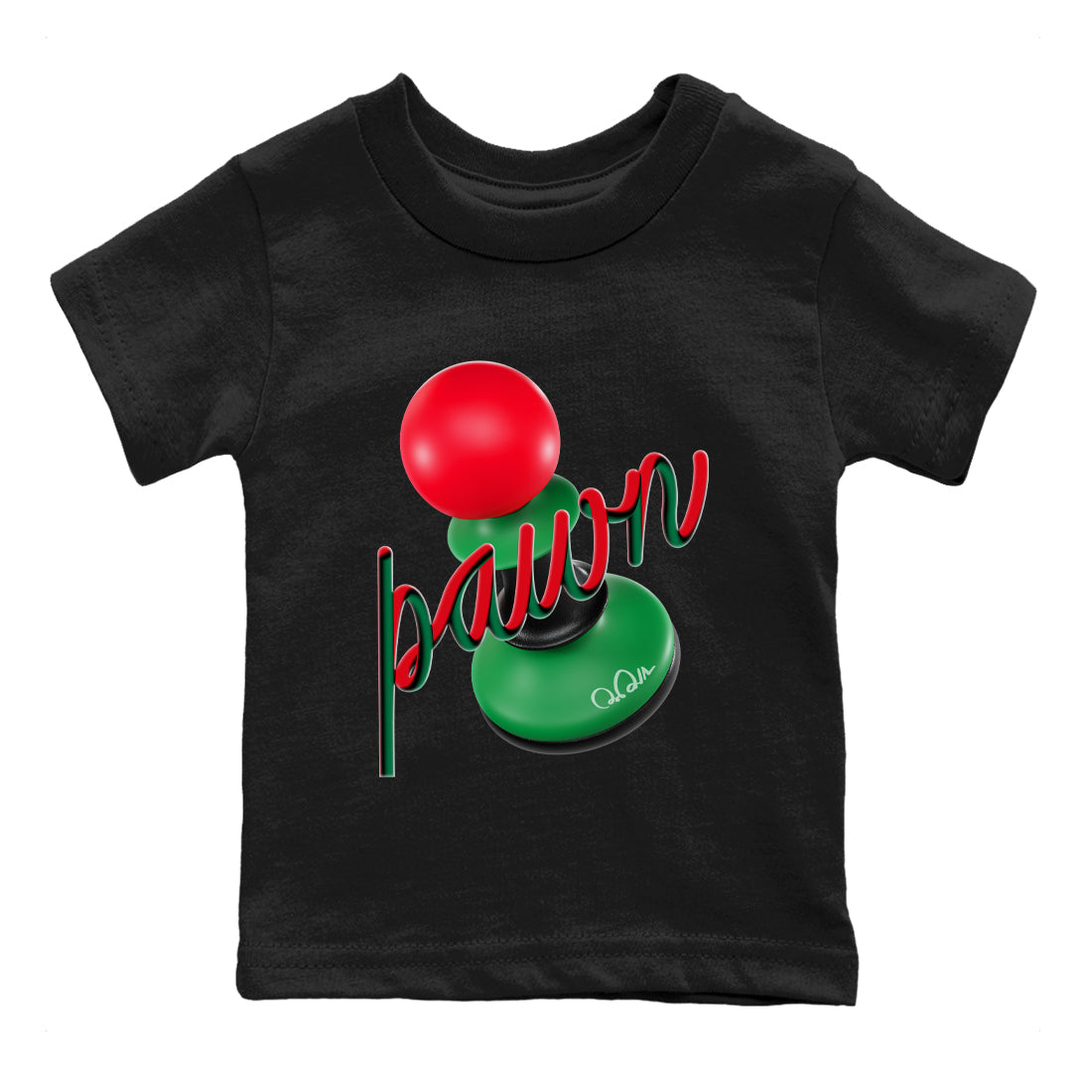 Jordan 2 Low Christmas X-mas Holiday special gift shirt to match jordans 3D Pawn sneaker tees Air Jordan 2 Christmas Drip Gear Zone Baby Toddler Black 2 T-Shirt