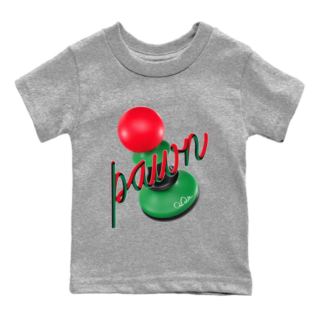 Jordan 2 Low Christmas X-mas Holiday special gift shirt to match jordans 3D Pawn sneaker tees Air Jordan 2 Christmas Drip Gear Zone Baby Toddler Heather Grey 2 T-Shirt