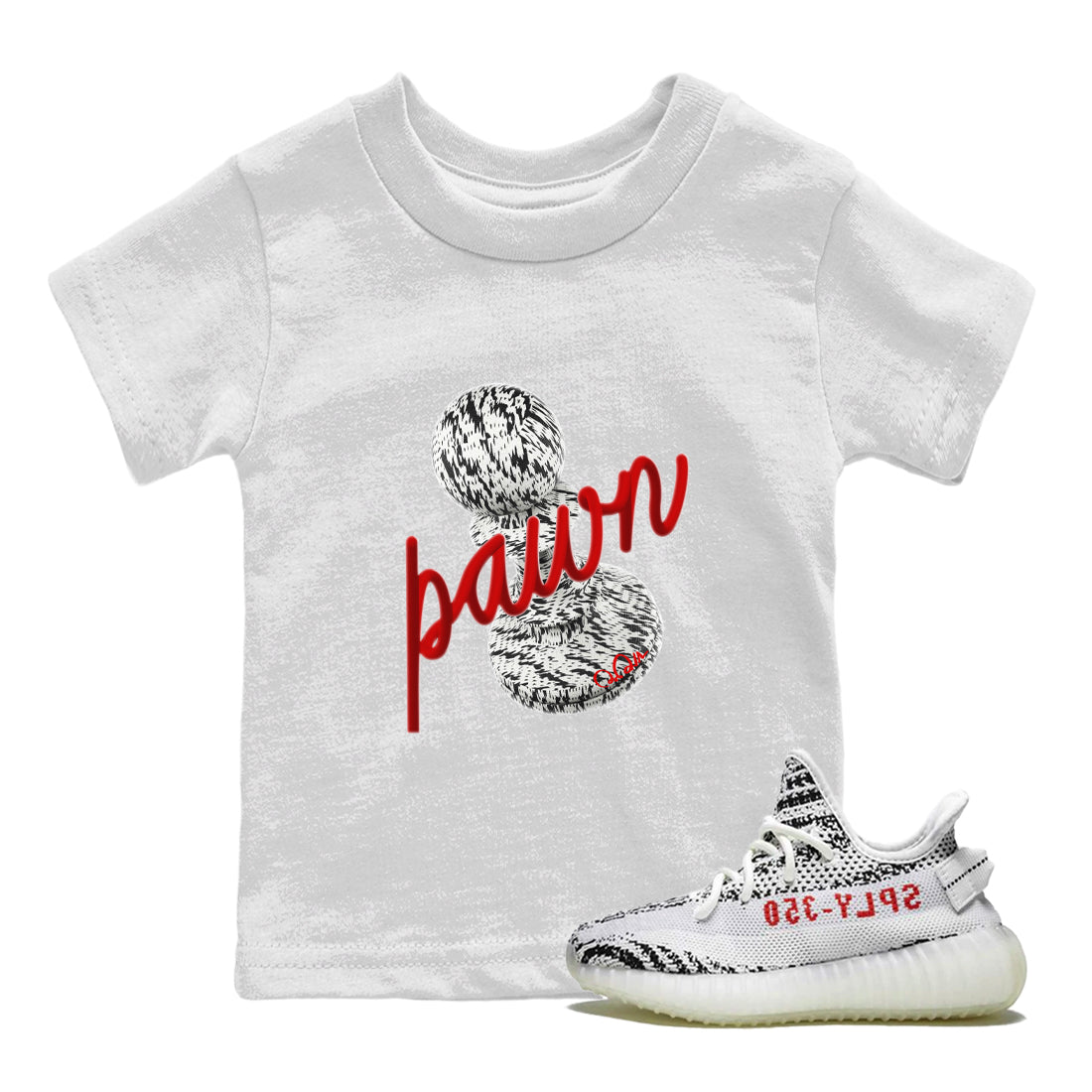 Yeezy 350 Zebra Sneaker Match Tees 3D Pawn Streetwear Sneaker Shirt Yeezy Boost 350 V2 Zebra Sneaker Release Tees Kids Shirts White 1