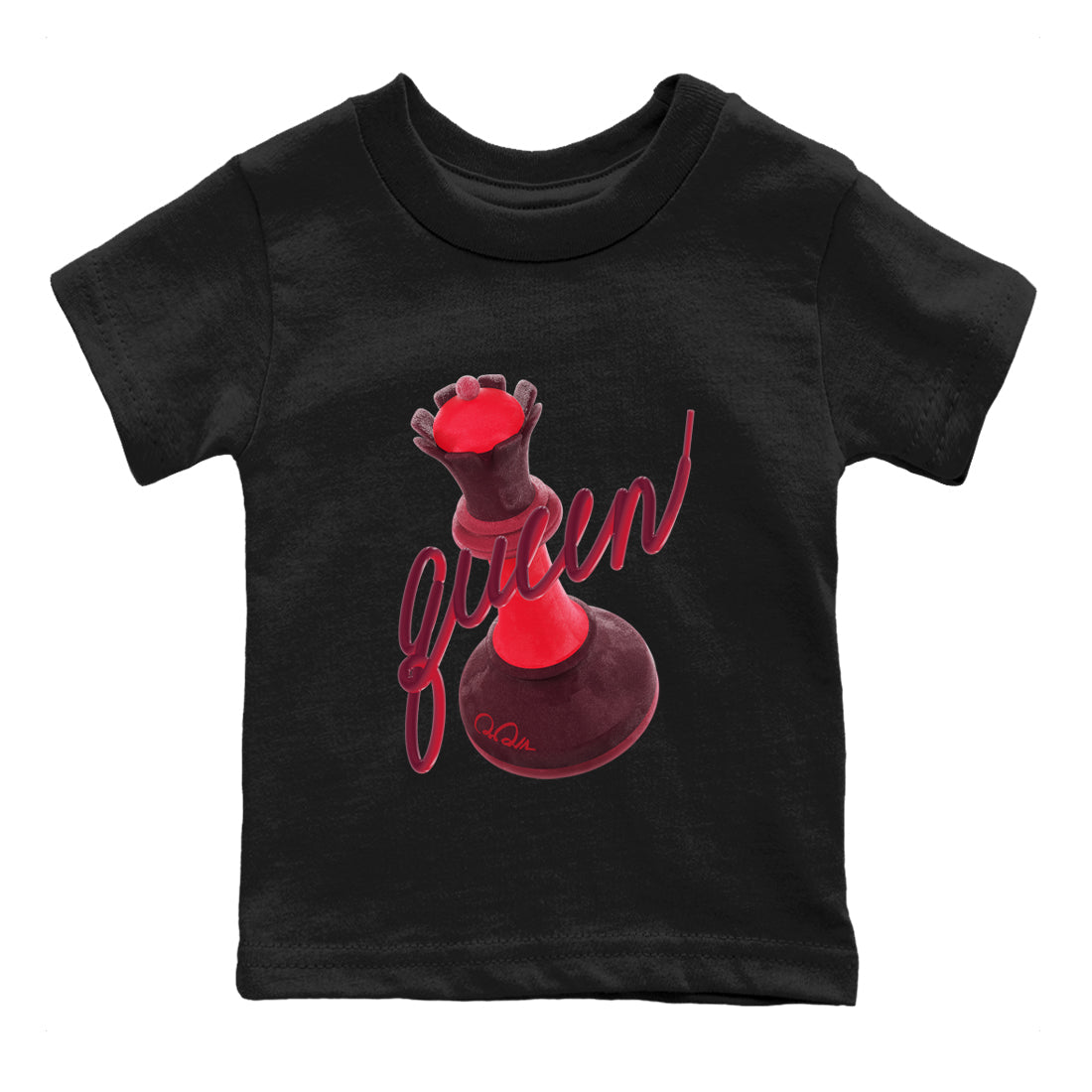 Air Force 1 Layers of Love shirt to match jordans 3D Queen sneaker tees af1 Layers of Love Drip Gear Zone baby toddler Black 2 cotton Shirt