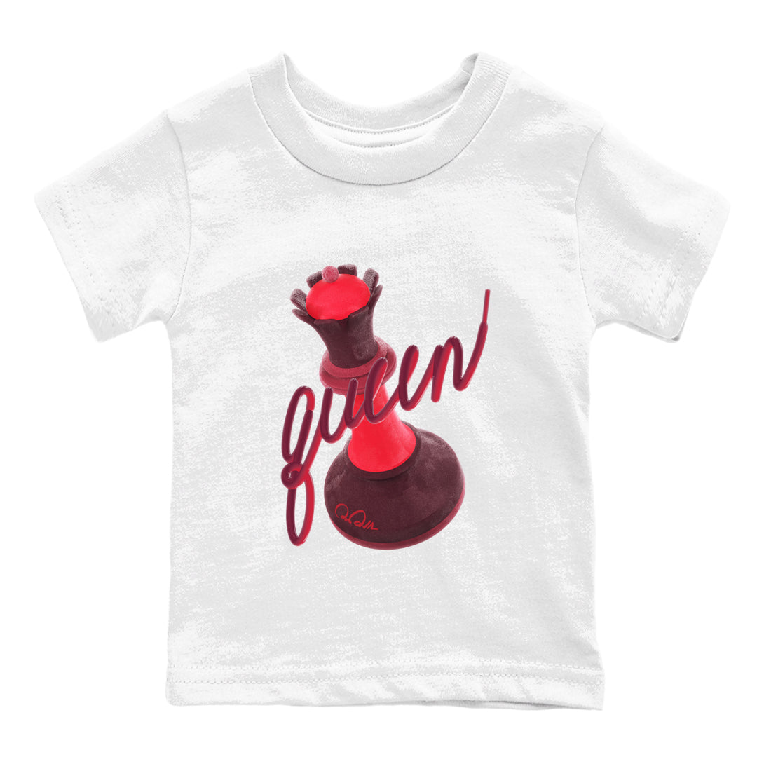 Air Force 1 Layers of Love shirt to match jordans 3D Queen sneaker tees af1 Layers of Love Drip Gear Zone baby toddler White 2 cotton Shirt