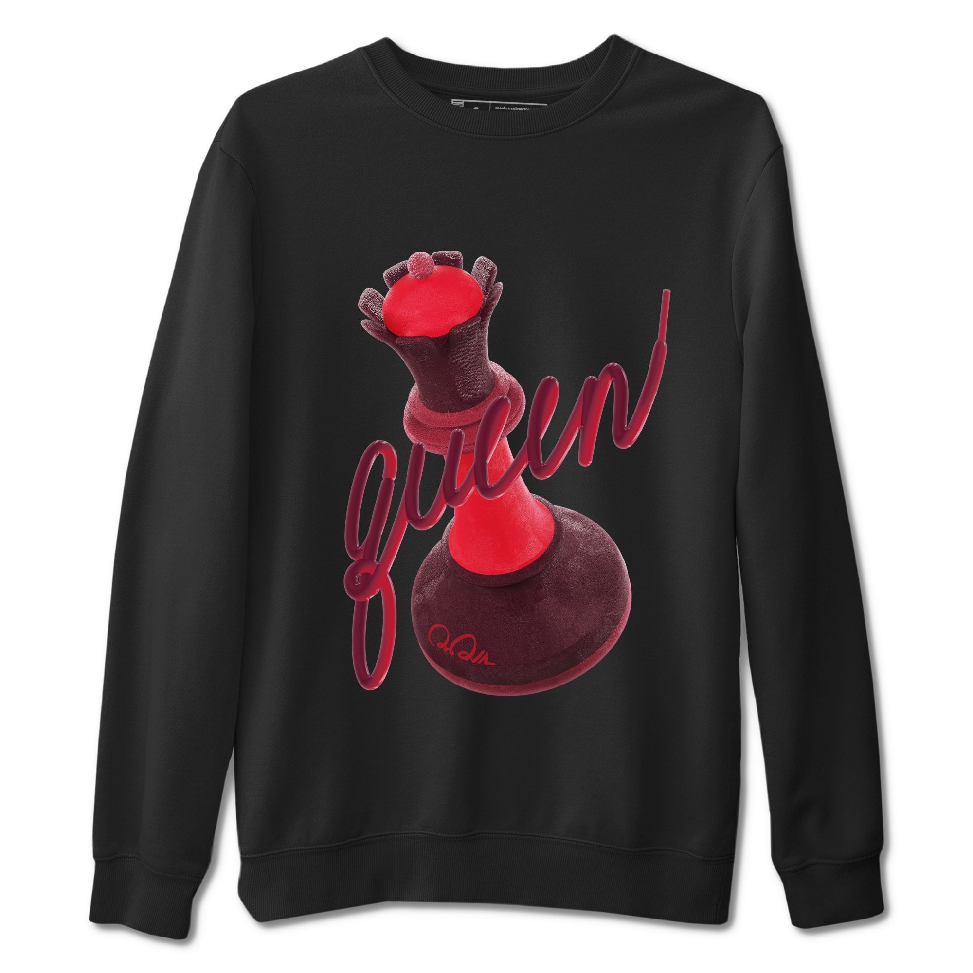 Air Force 1 Layers of Love shirt to match jordans 3D Queen sneaker tees af1 Layers of Love Drip Gear Zone unisex cotton Black 2 crew neck shirt