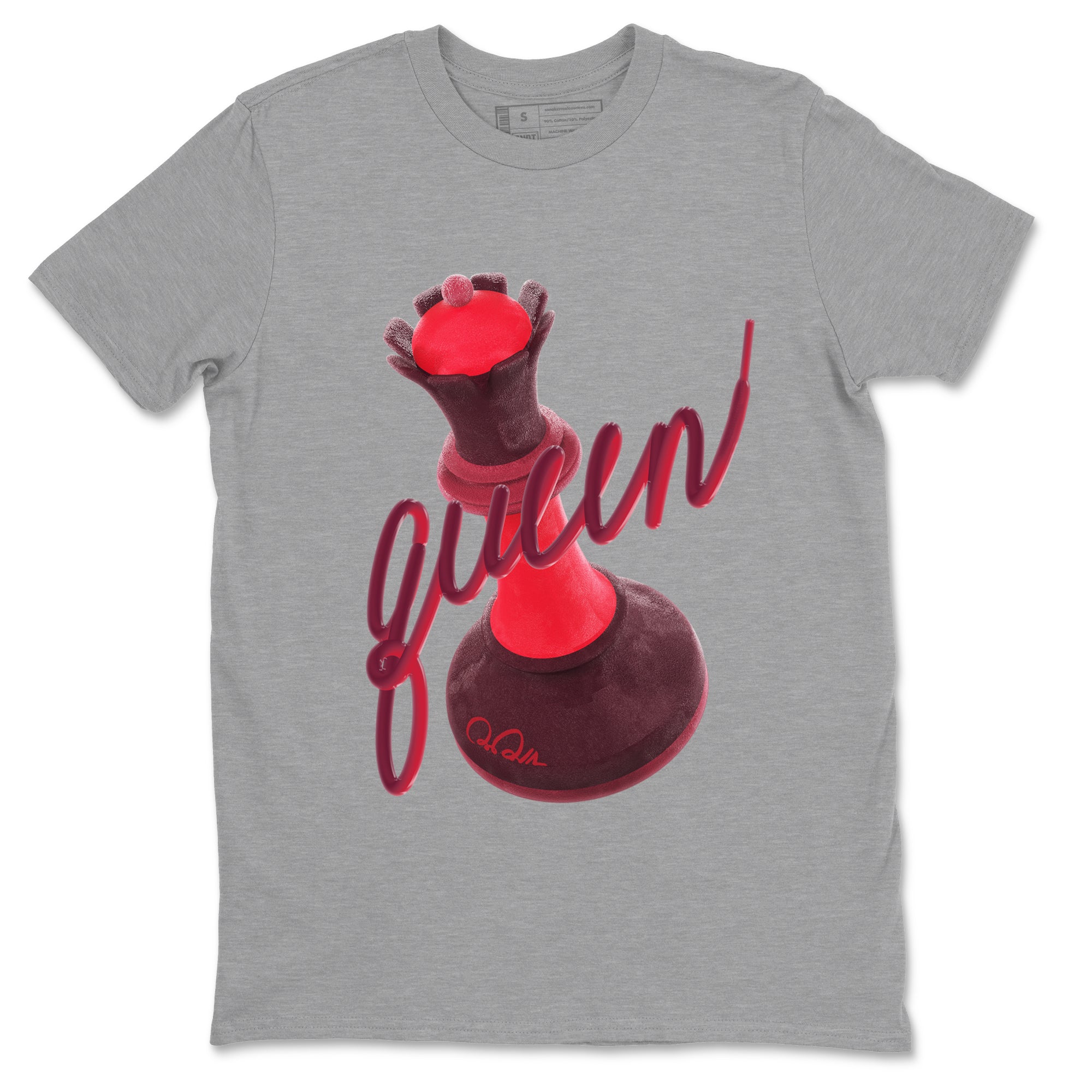 Air Force 1 Layers of Love shirt to match jordans 3D Queen sneaker tees af1 Layers of Love Drip Gear Zone unisex cotton Heather Grey 2 crew neck shirt