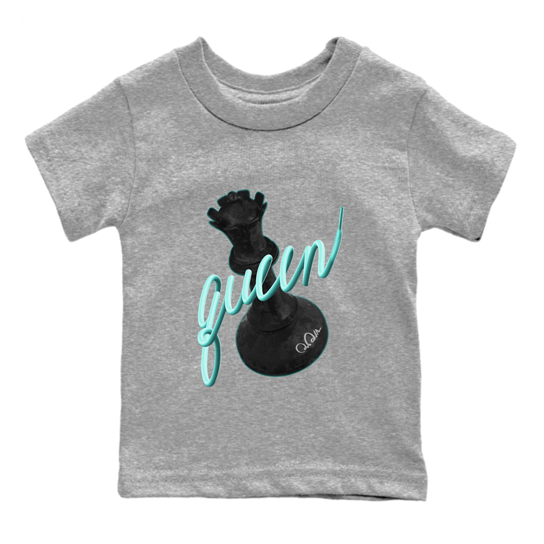 Air Force 1 Tiffany Shirt To Match Jordans 3D Queen Sneaker Tees Nike Tiffany AF1Drip Gear Zone Sneaker Matching Clothing Kids Shirts Heather Grey 2