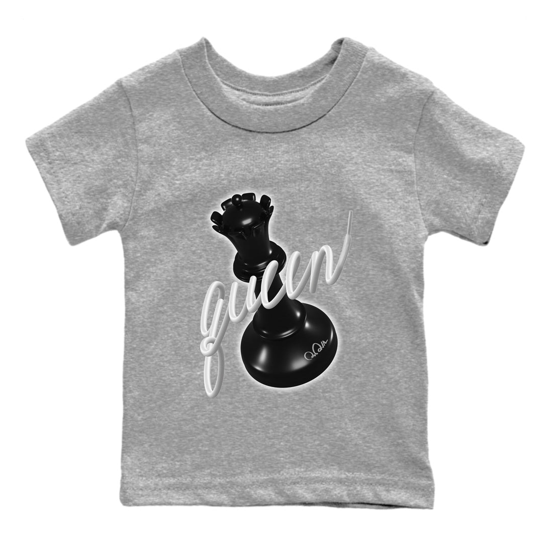Jordan 1 Black White Sneaker Match Tees 3D Queen Sneaker Tees Jordan 1 Black White Jordan to match sneaker T-Shirt Kids Shirts