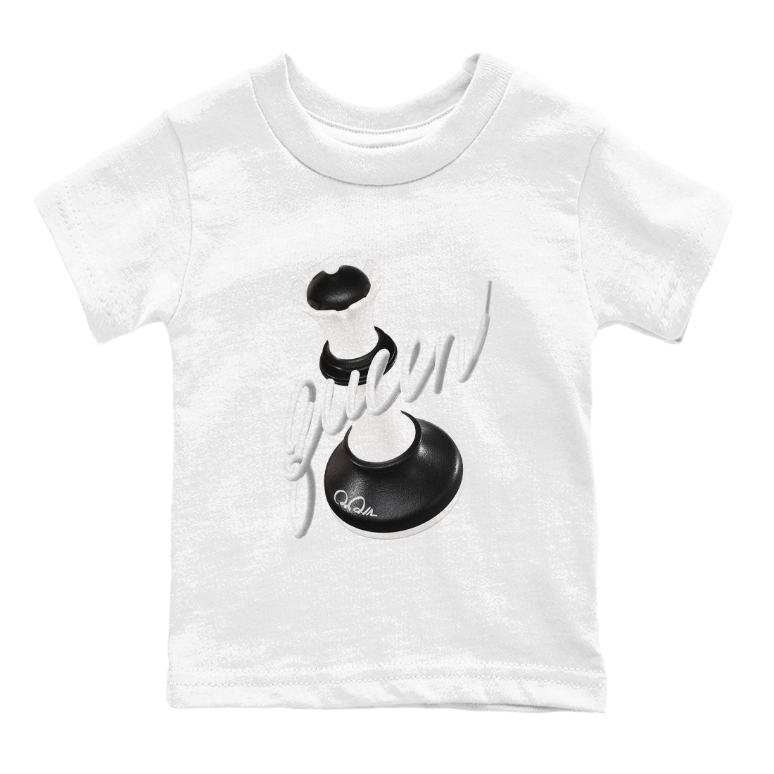 1s Black White shirt to match jordans 3D Queen sneaker tees Air Jordan 1 High OG Black White Drip Gear Zone baby toddler White 2 cotton Shirt