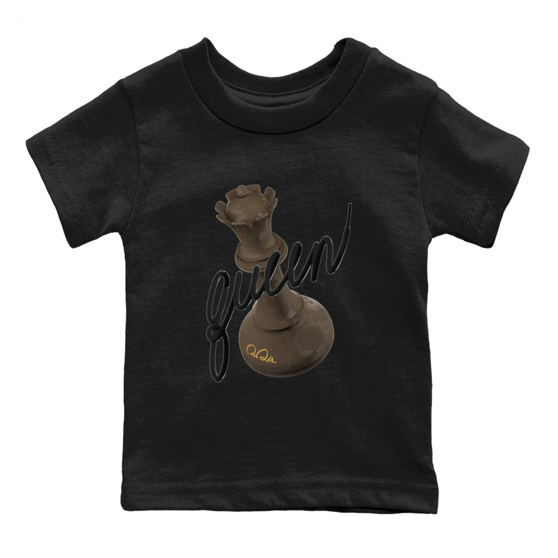 Air Jordan 1 Palomino shirt to match jordans 3D Queen Streetwear Sneaker Shirt AJ1 High Palomino Drip Gear Zone Sneaker Matching Clothing Baby Toddler Black 2 T-Shirt