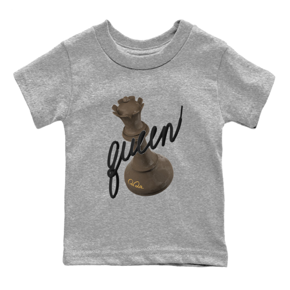 Air Jordan 1 Palomino shirt to match jordans 3D Queen Streetwear Sneaker Shirt AJ1 High Palomino Drip Gear Zone Sneaker Matching Clothing Baby Toddler Heather Grey 2 T-Shirt