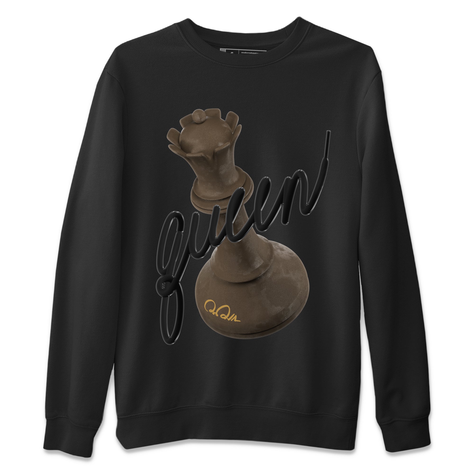 Air Jordan 1 Palomino shirt to match jordans 3D Queen Streetwear Sneaker Shirt AJ1 High Palomino Drip Gear Zone Sneaker Matching Clothing Unisex Black 2 T-Shirt