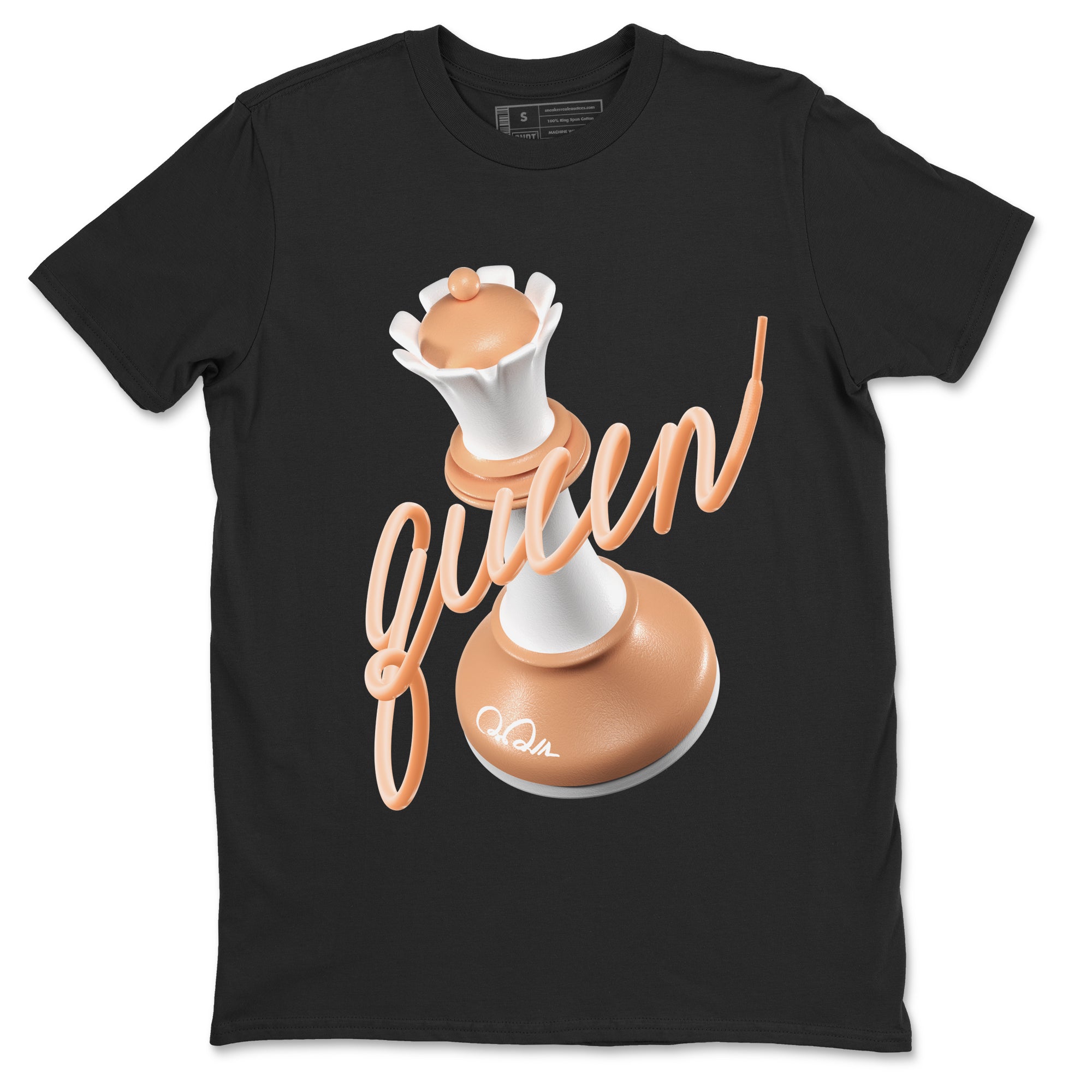 Air Jordan 1 Praline shirt to match jordans 3D Queen Streetwear Sneaker Shirt AJ1Praline Drip Gear Zone Sneaker Matching Clothing Unisex Black 2 T-Shirt