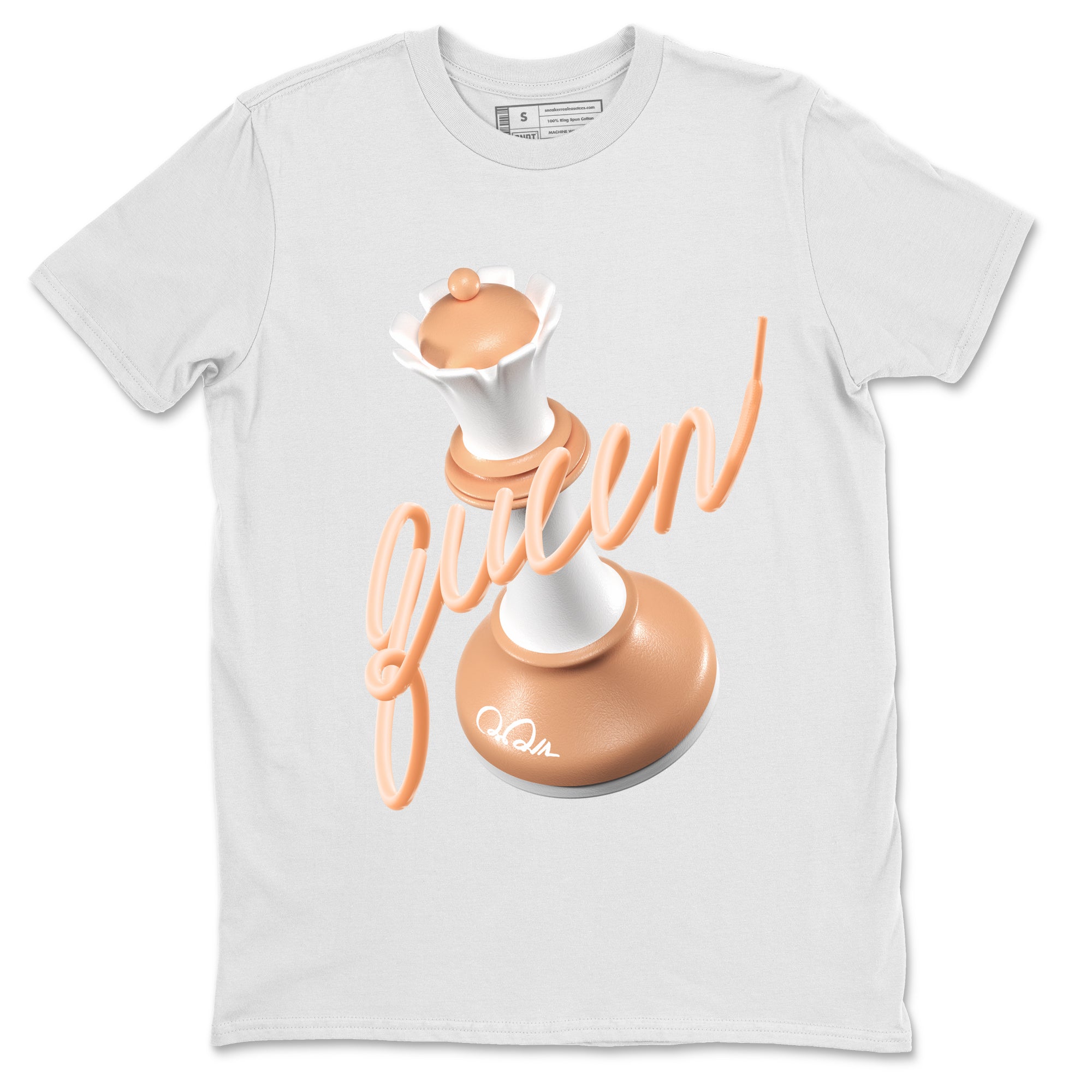 Air Jordan 1 Praline shirt to match jordans 3D Queen Streetwear Sneaker Shirt AJ1Praline Drip Gear Zone Sneaker Matching Clothing Unisex White 2 T-Shirt
