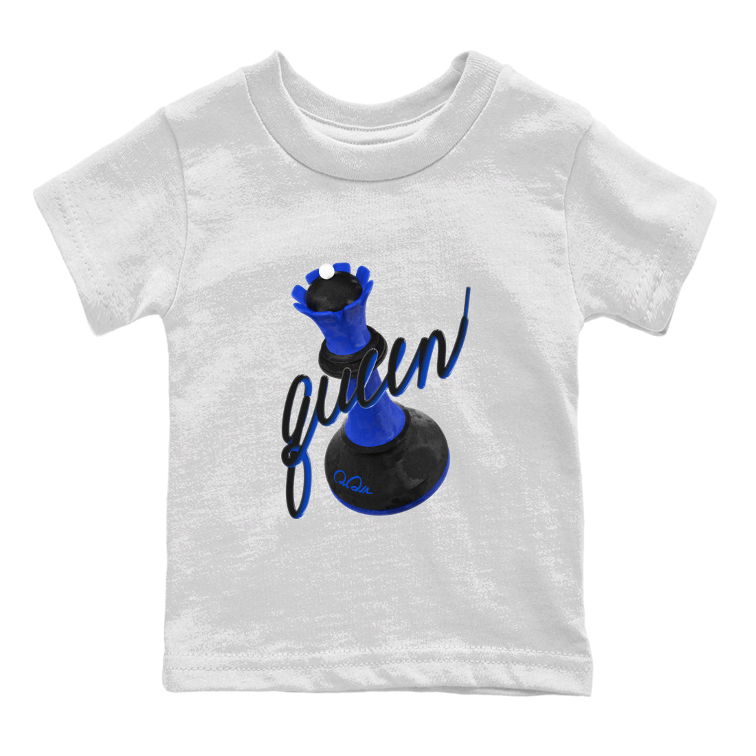 Air Jordan 1 Royal Reimagined shirt to match jordans 3D Queen sneaker tees AJ1 OG HIGH Royal Reimagined Drip Gear Zone Kids Baby Toddler sneaker shirts White 2 T-Shirt