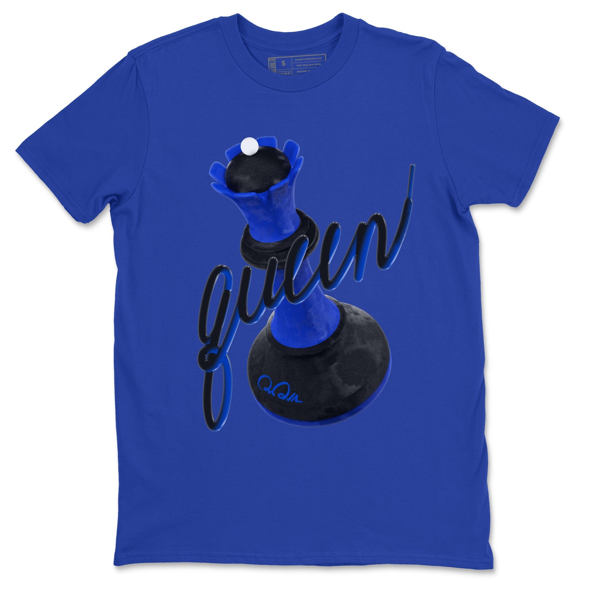 Air Jordan 1 Royal Reimagined shirt to match jordans 3D Queen sneaker tees AJ1 OG HIGH Royal Reimagined Drip Gear Zone Unisex Sneaker Tees and Sneaker Match T-Shirt Royal Blue 2 T-Shirt