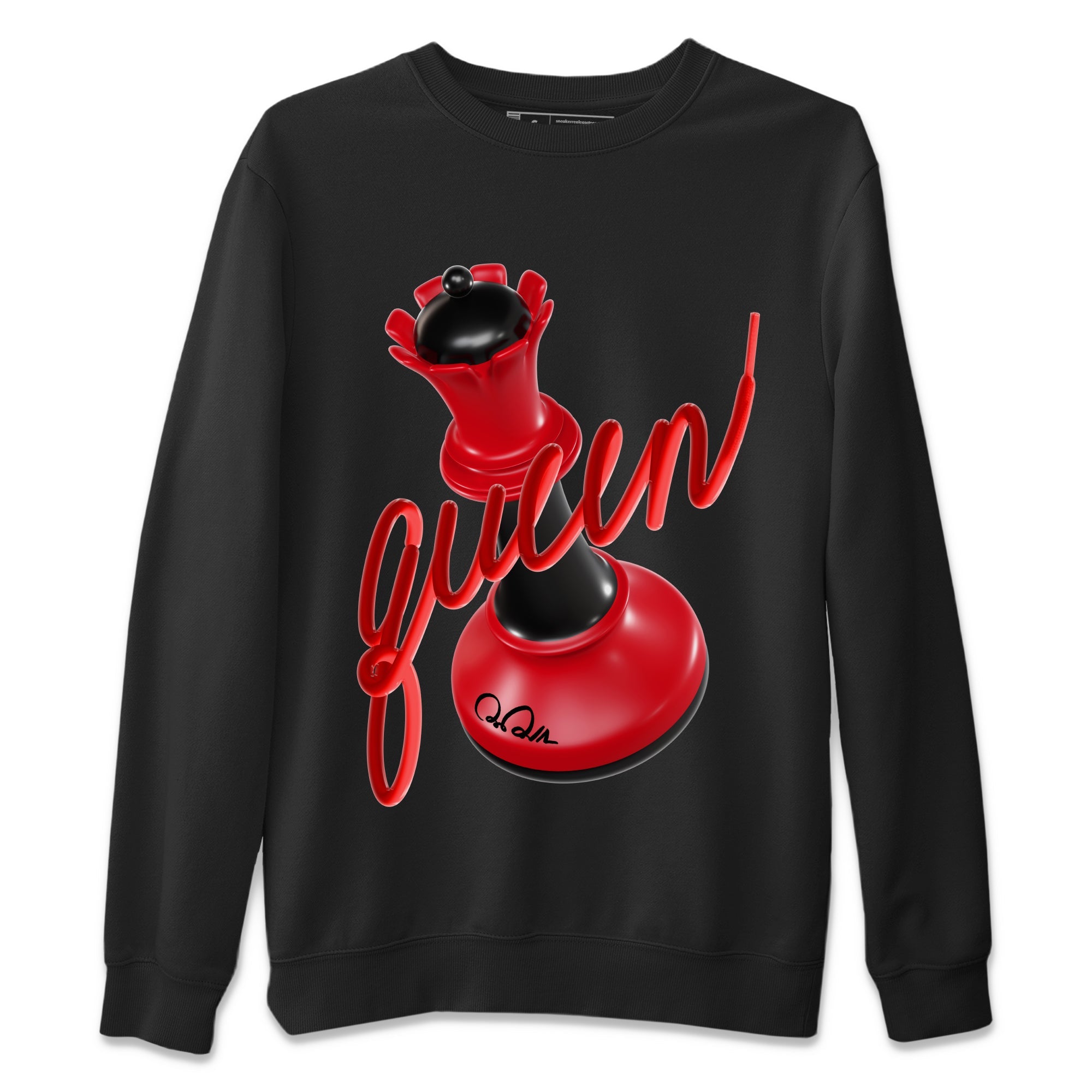 Air Jordan 1 Satin Bred Sneaker Match Tees 3D Queen Streetwear Sneaker Shirt AJ1 Satin Bred Sneaker Release Tees Unisex Shirts Black 2