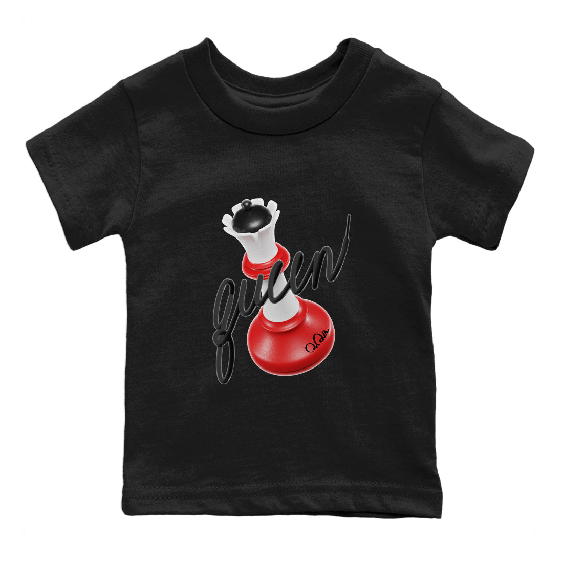 Air Jordan 1 Spider Man Sneaker Match Tees 3D Queen Sneaker Release Tees AJ1 Spider Man Sneaker Release Tees Kids Shirts Black 2