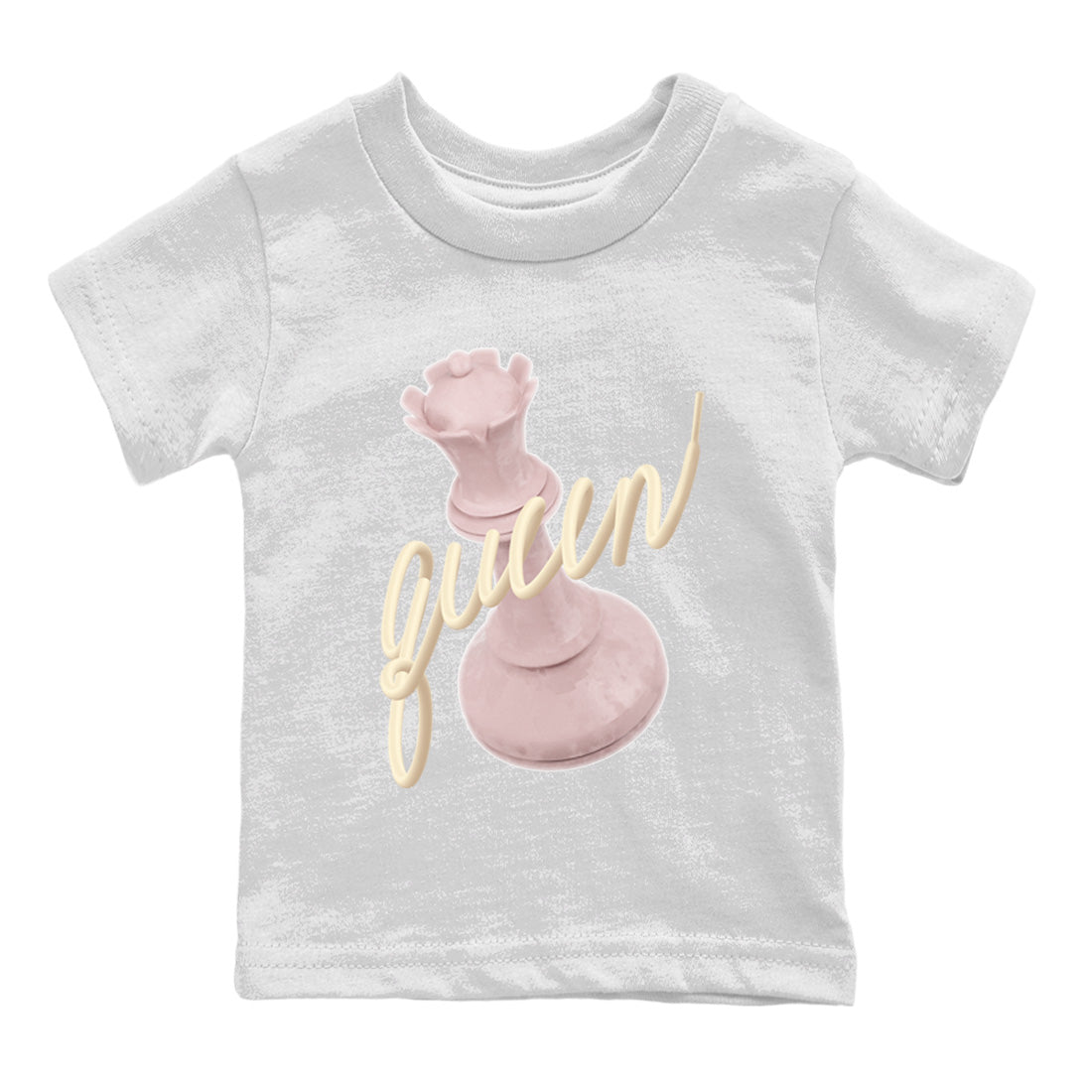 AJ1 Retro High OG Washed Pink Sneaker Match Tees 3D Queen Streetwear Sneaker Shirt AJ1 Retro High OG Washed Pink Sneaker Release Tees Kids Shirts White 2