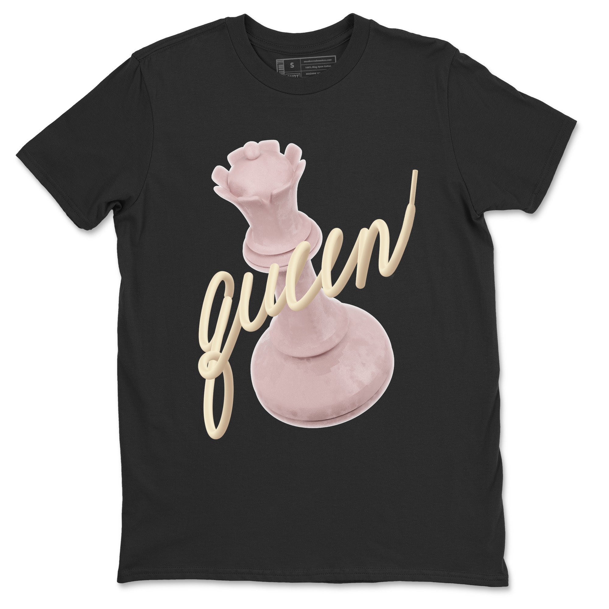 AJ1 Retro High OG Washed Pink Sneaker Match Tees 3D Queen Streetwear Sneaker Shirt AJ1 Retro High OG Washed Pink Sneaker Release Tees Unisex Shirts Black 2