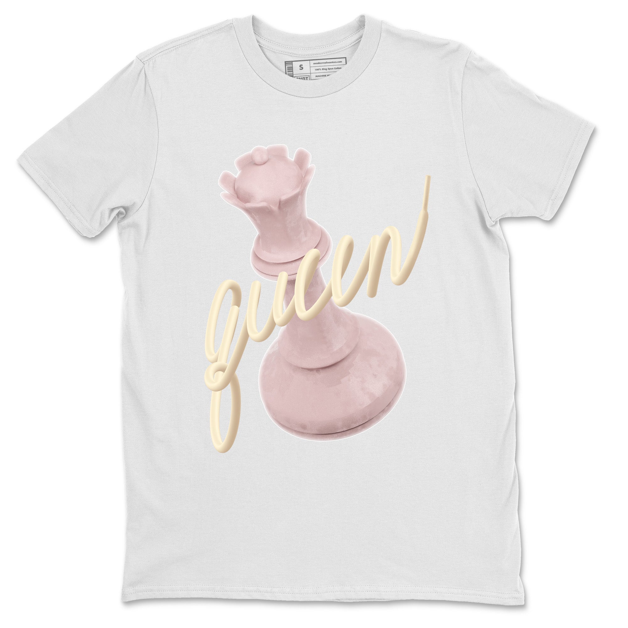 AJ1 Retro High OG Washed Pink Sneaker Match Tees 3D Queen Streetwear Sneaker Shirt AJ1 Retro High OG Washed Pink Sneaker Release Tees Unisex Shirts White 2