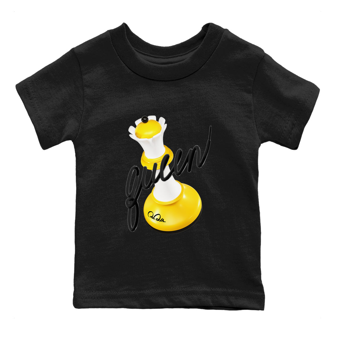 1s Yellow Ochre shirt to match jordans 3D Queen sneaker tees streetwear brand Air Jordan 1 Yellow Ochre Drip Gear Zone Brand baby toddler Black 2 cotton Shirt