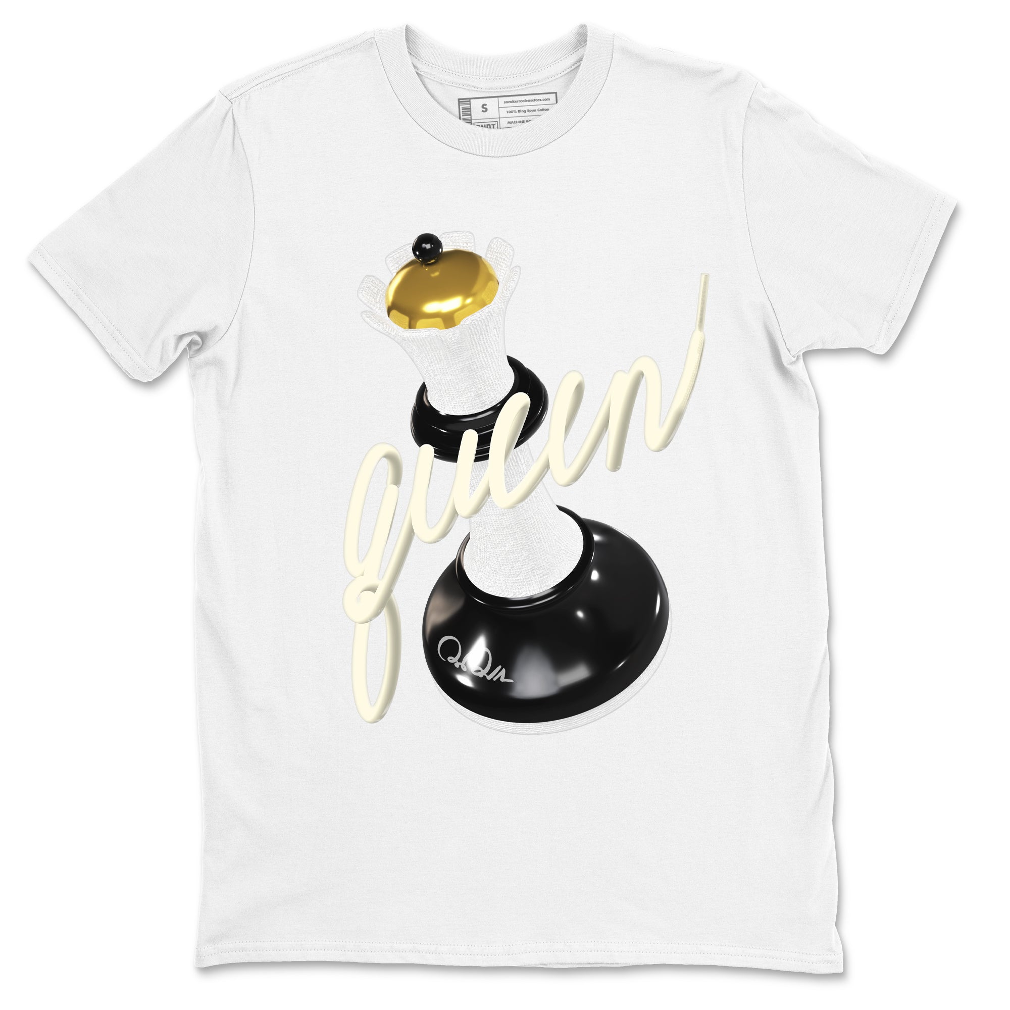 11s Gratitude shirt to match jordans 3D Queen sneaker tees Air Jordan 11 Gratitude Drip Gear Zone Unisex White 2 T-Shirt