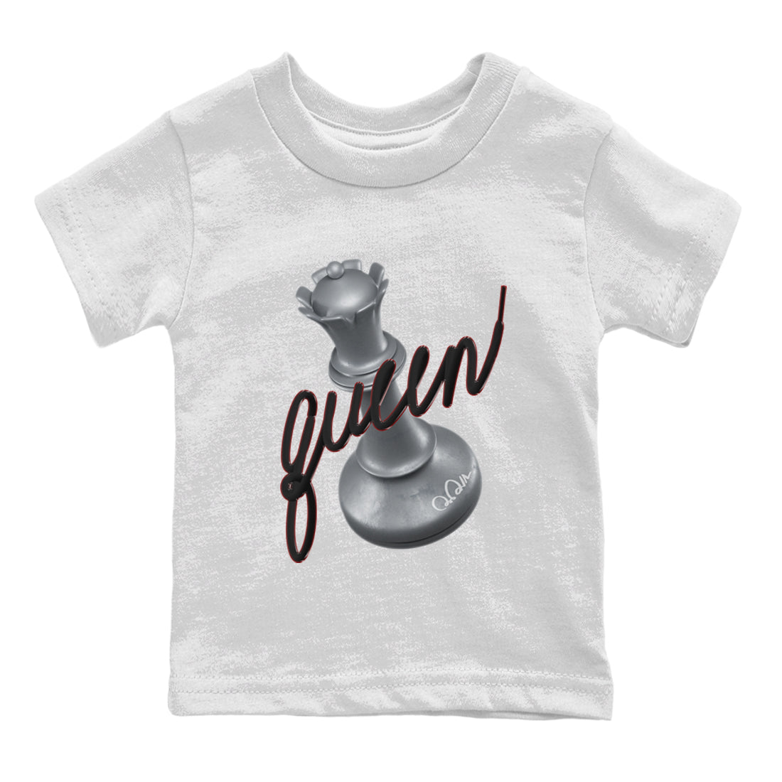 Air Jordan 14 Metallic Silver Sneaker Match Tees 3D Queen Streetwear Sneaker Shirt AJ14 Metallic Silver Sneaker Release Tees Kids Shirts White 2